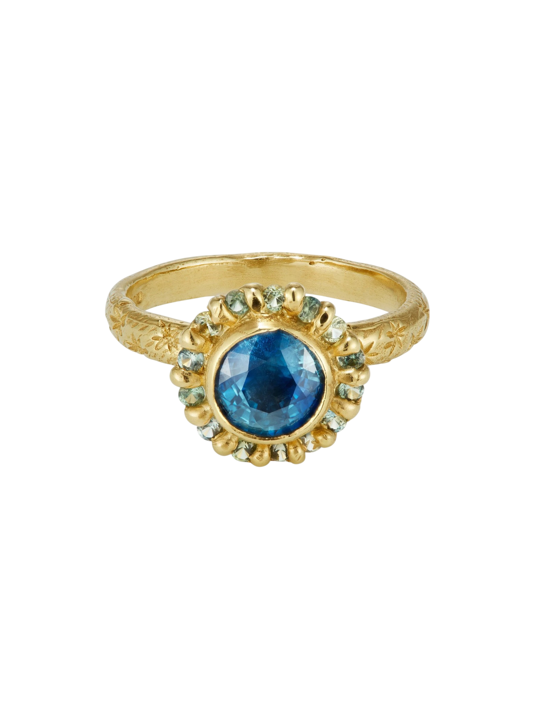 Blue and Green Confetti Ring photo