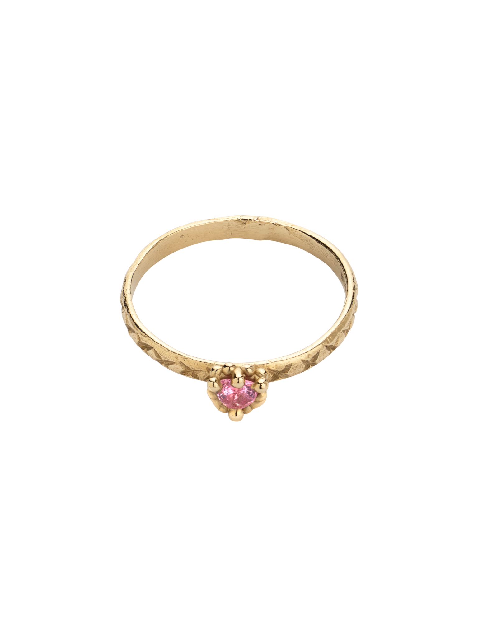 Pink sweetheart ring