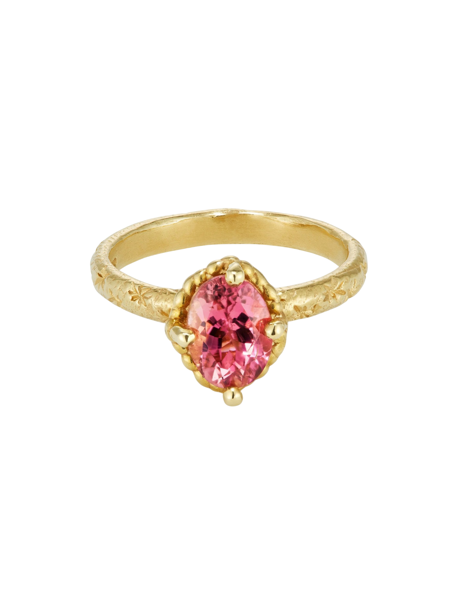 Pink Tourmaline Solitaire Ring photo