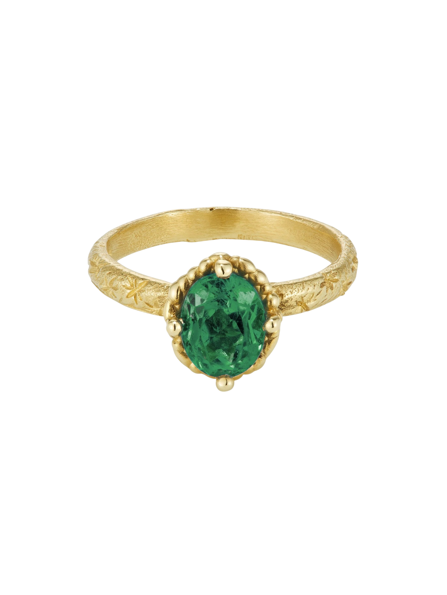 Green Tourmaline Solitaire Ring photo