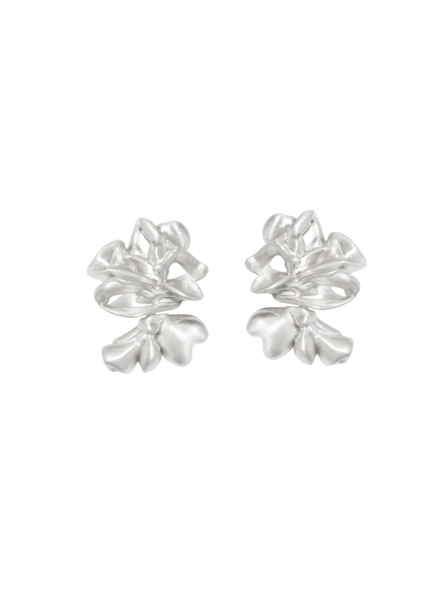 Splotch Recycled Silver Earrings