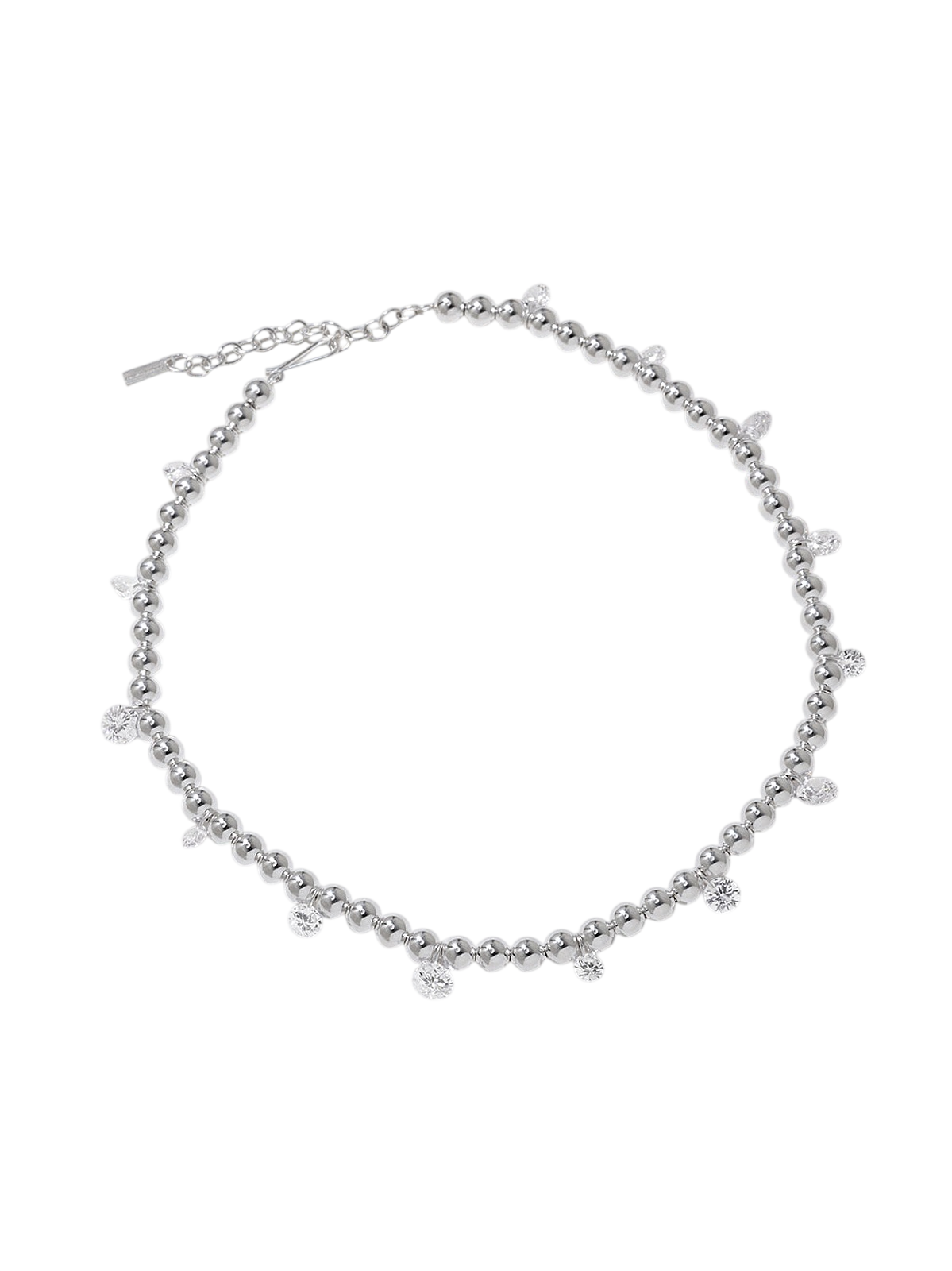 Every Cloud Has A Silver Lining - Zirconia and Sterling Silver Necklace photo