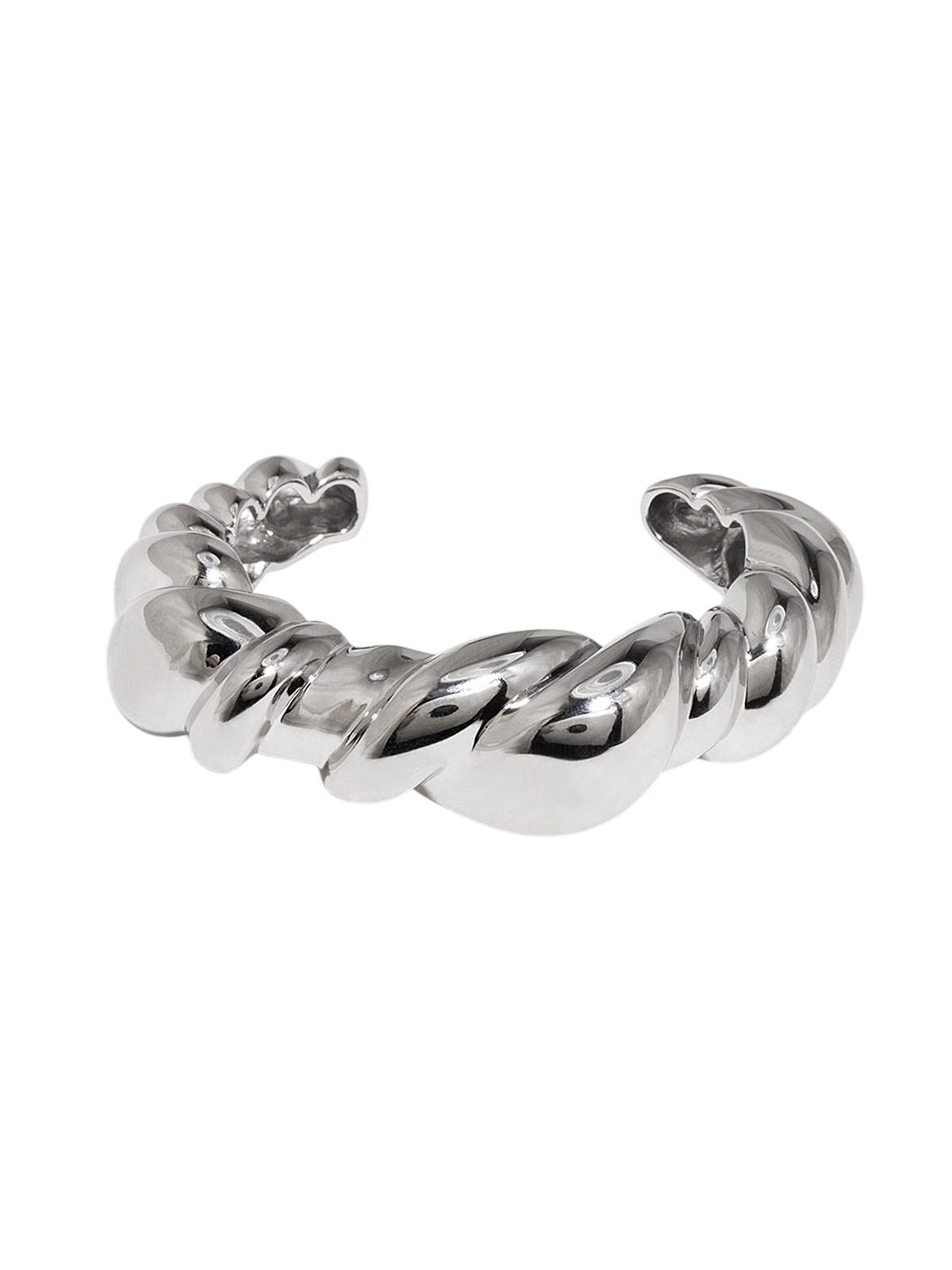Meandering - Rhodium Plated Cuff photo