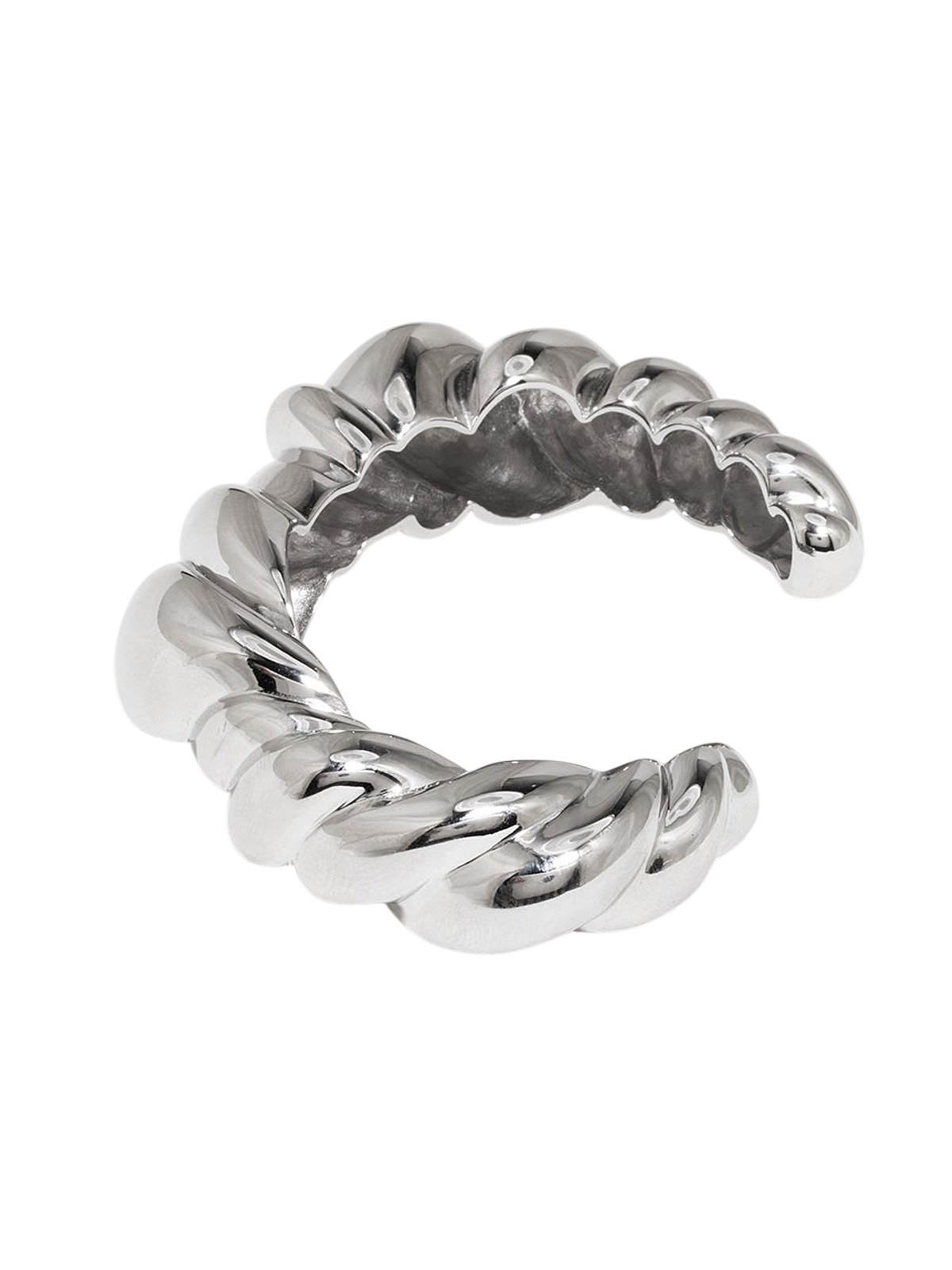 Meandering - Rhodium Plated Cuff