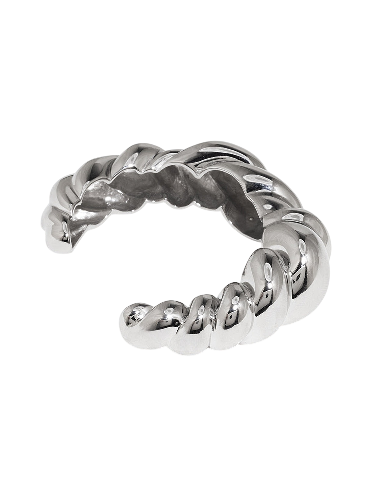 Meandering - Rhodium Plated Cuff