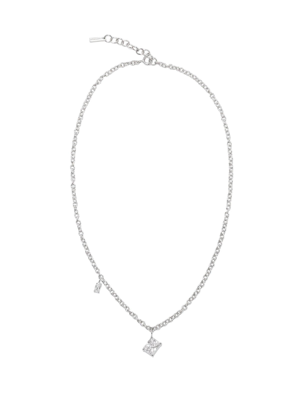 Encrypted Dreams - Zirconia and Sterling Silver Necklace photo