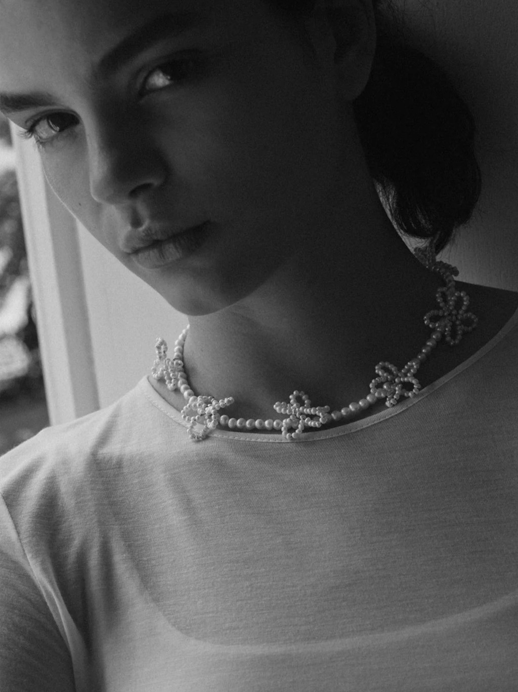 P142 Pearl and Recycled Gold Vermeil Necklace