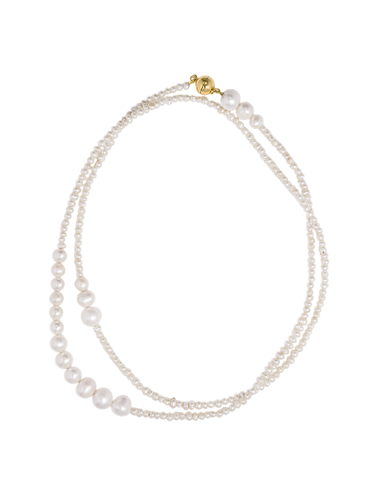 Couplet - Pearl and Recycled Gold Vermeil Necklace photo