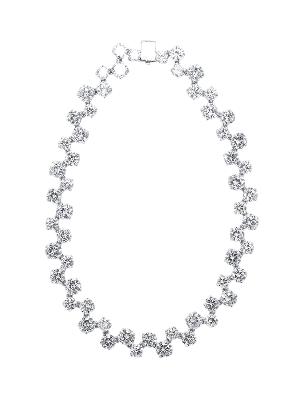 Juggernaut - Zirconia and Rhodium Plated Necklace photo