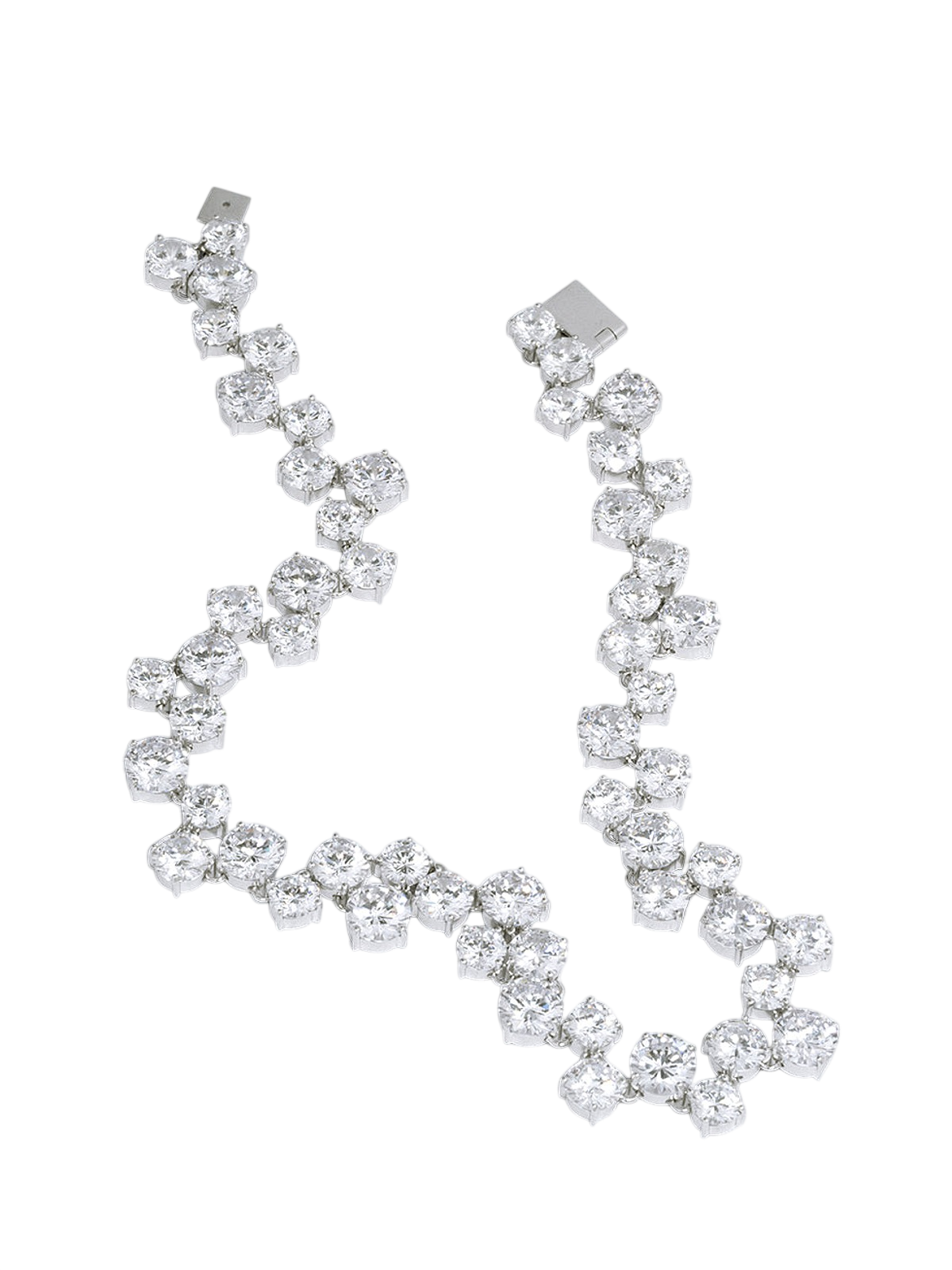 Juggernaut - Zirconia and Rhodium Plated Necklace