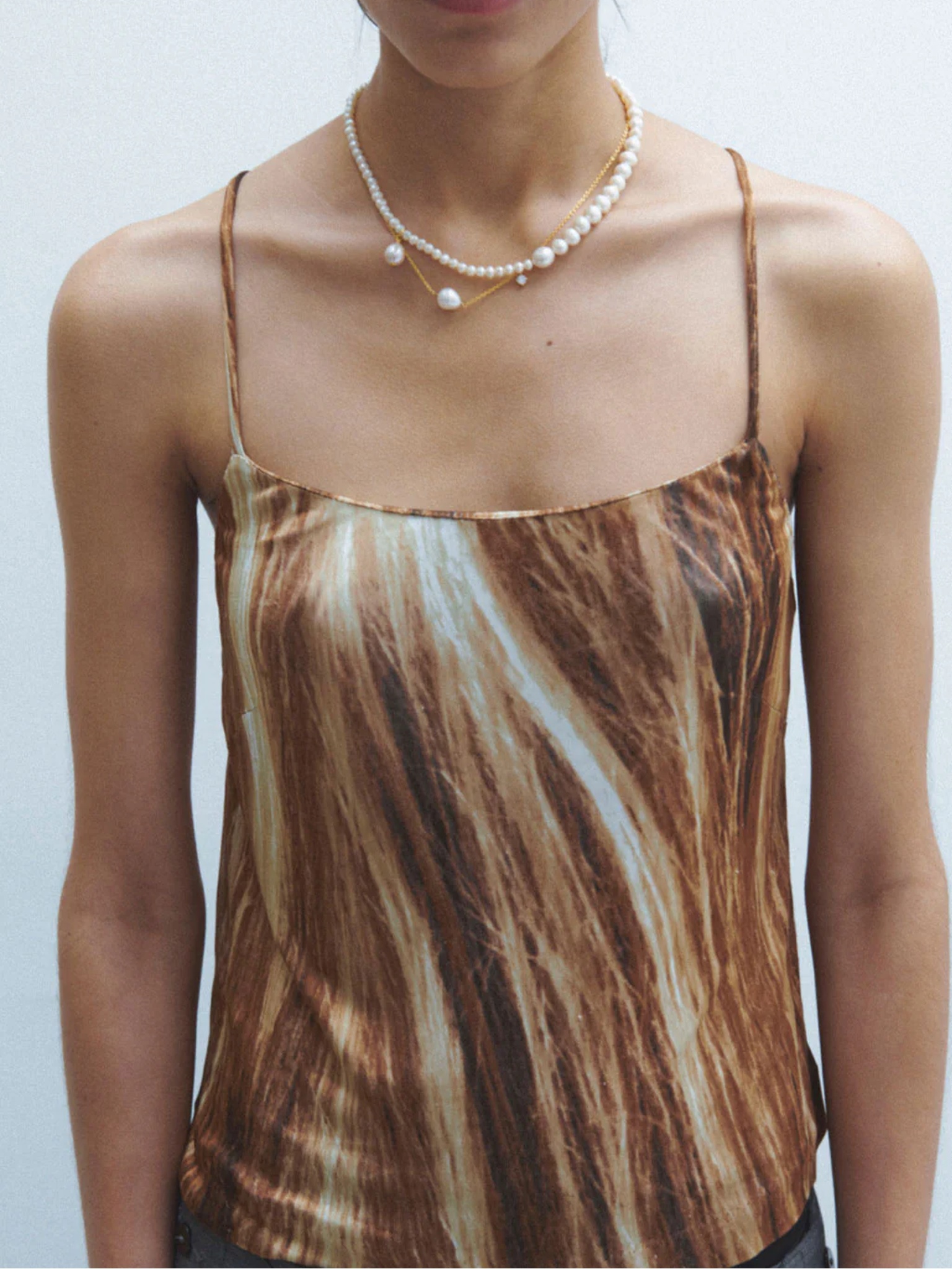 P229 Pearl and Recycled Gold Vermeil Necklace