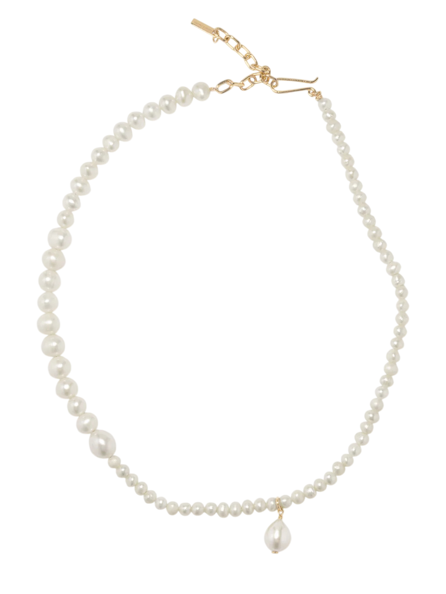 P229 Pearl and Recycled Gold Vermeil Necklace