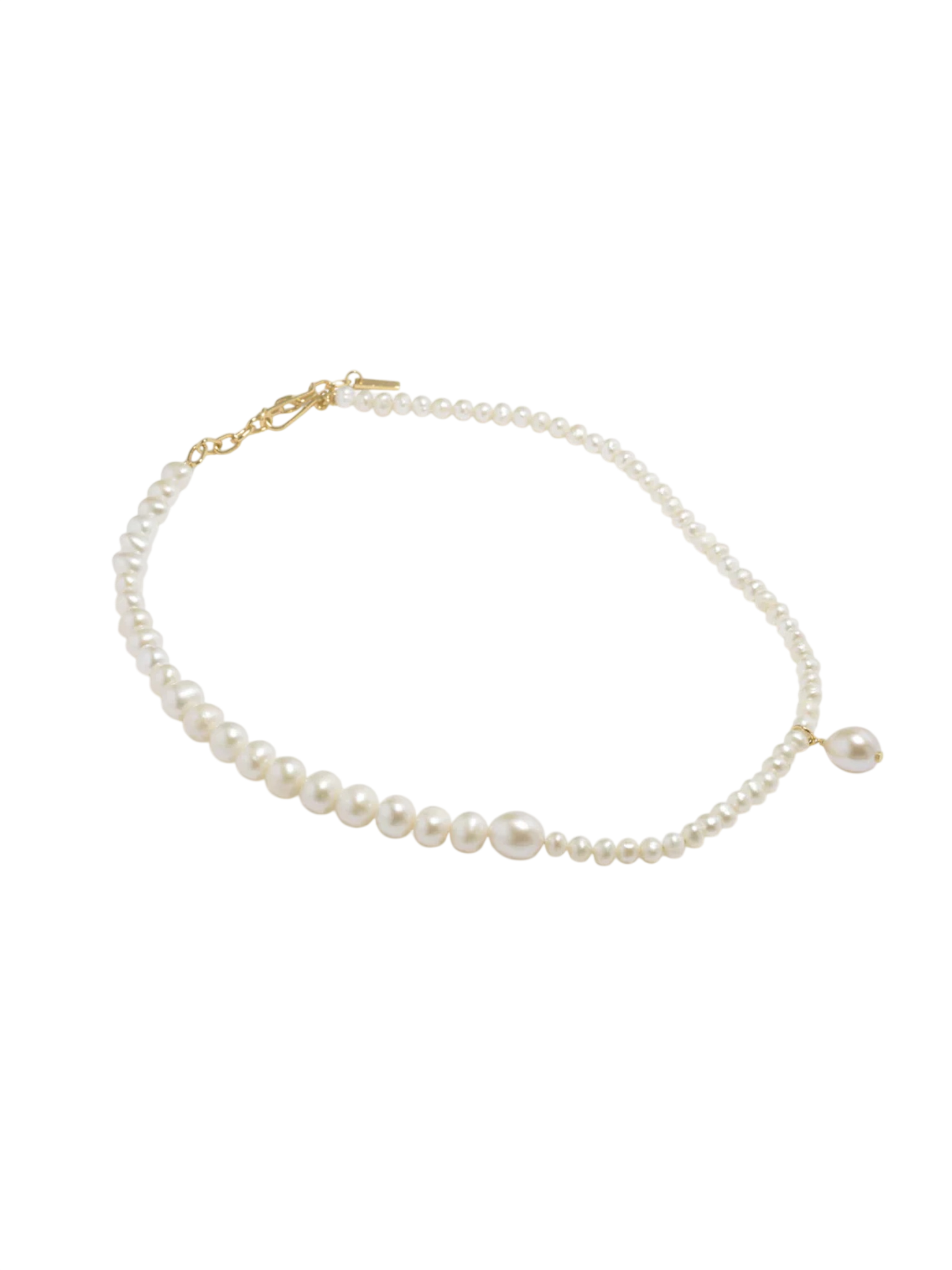 P229 Pearl and Recycled Gold Vermeil Necklace
