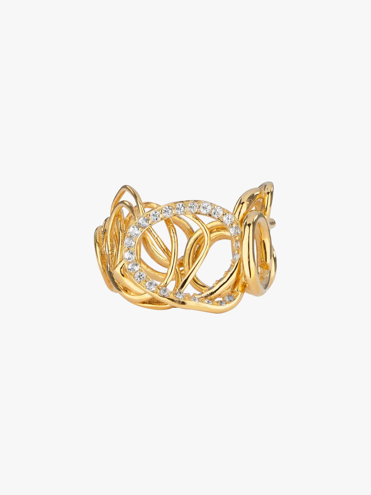 Traces gold vermeil and topaz ring