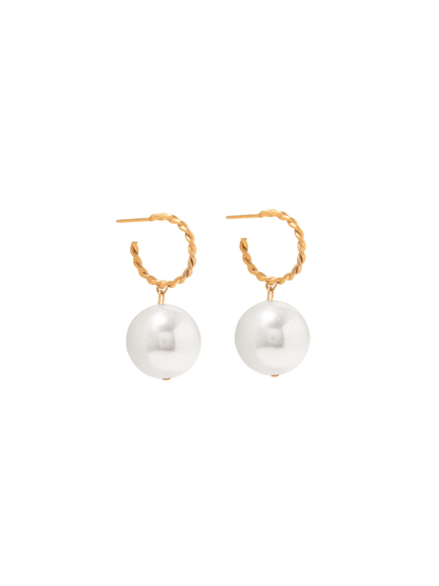Granny smith pearl earrings