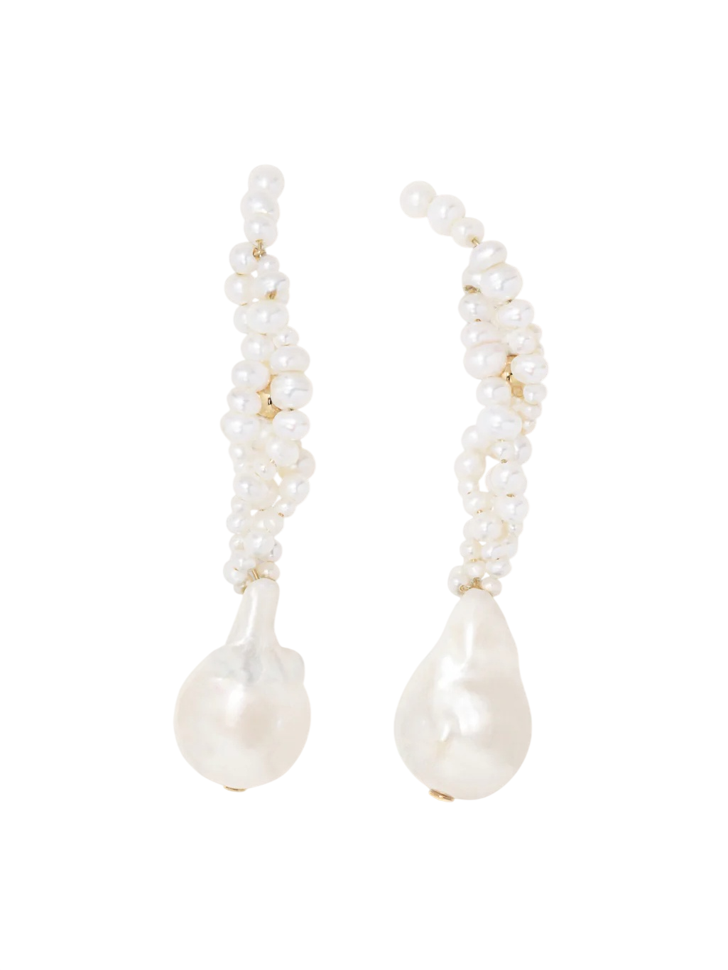 Gotcha - Pearl and Recycled Gold Vermeil Earrings