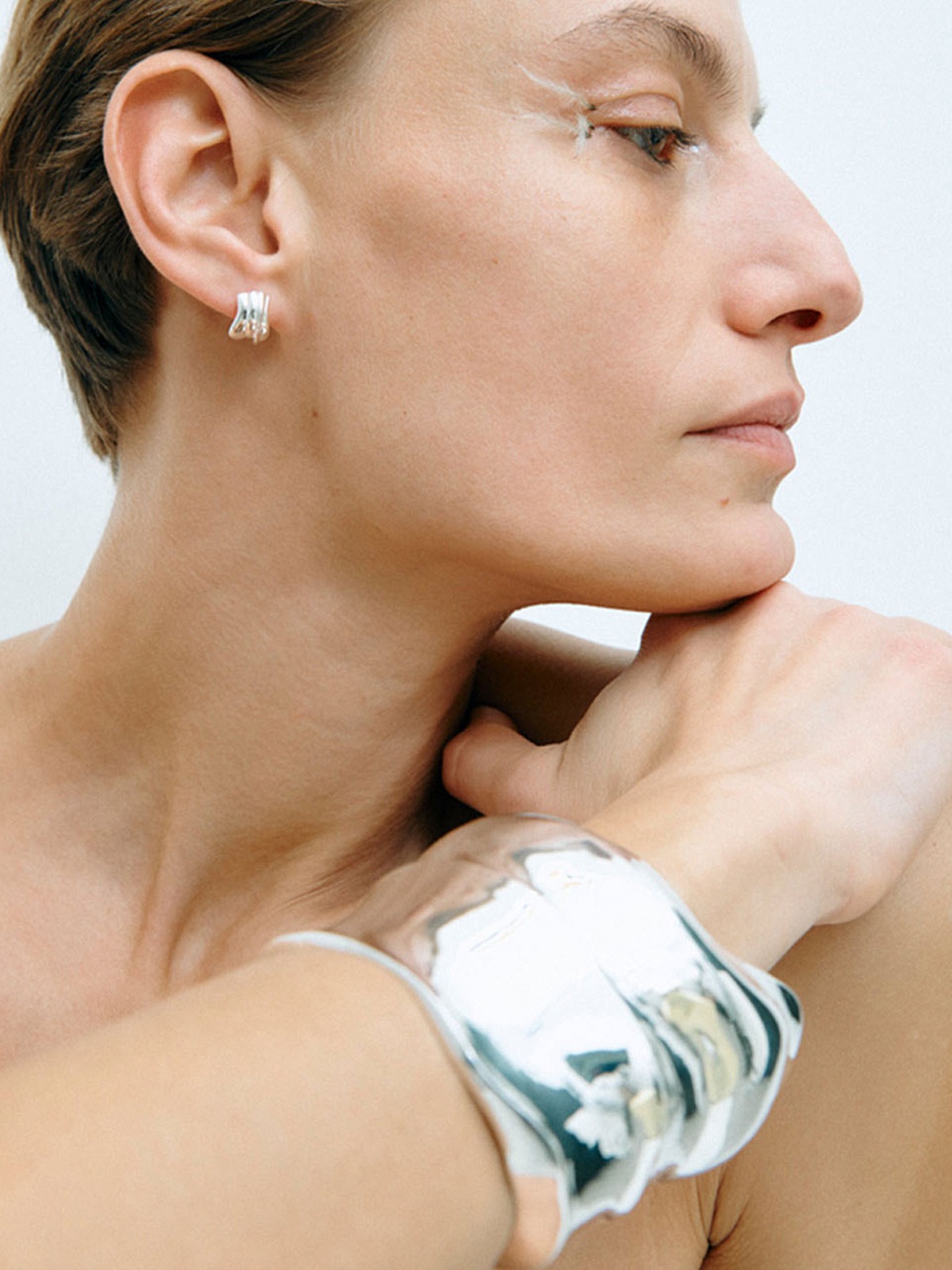 Foreshore - Satin Gold Plated Cuff