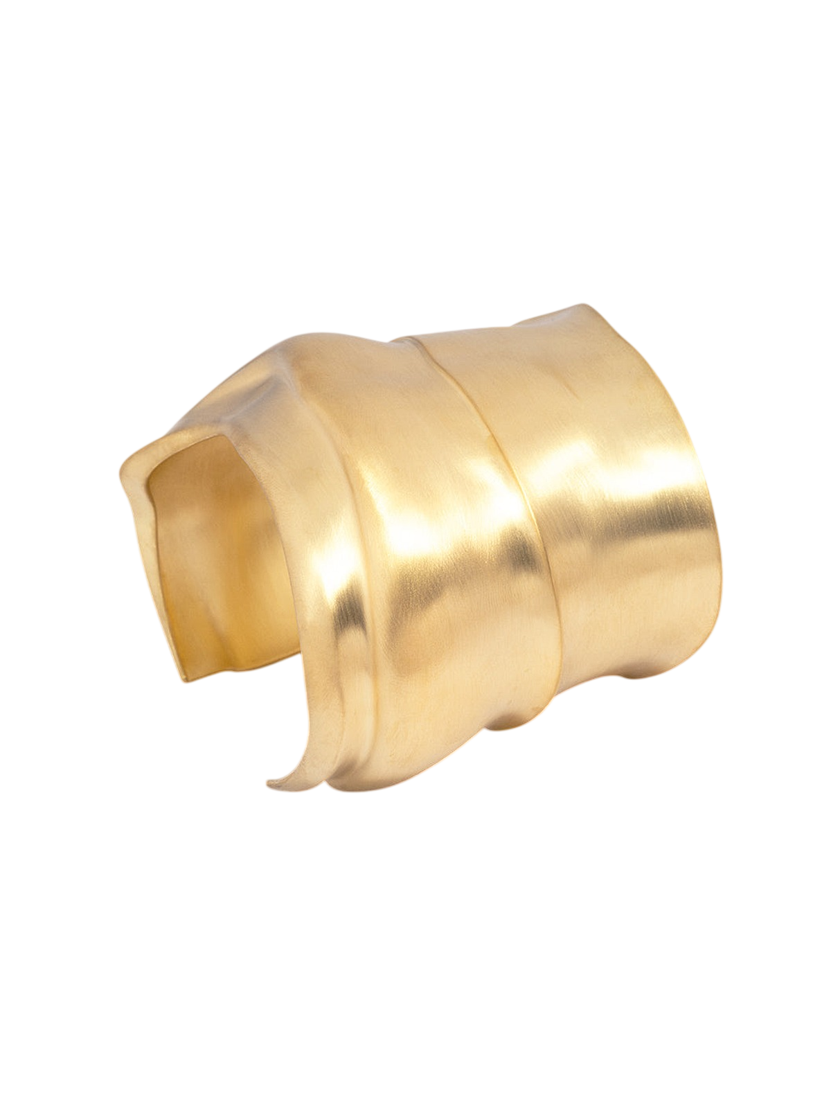 Foreshore - Satin Gold Plated Cuff photo