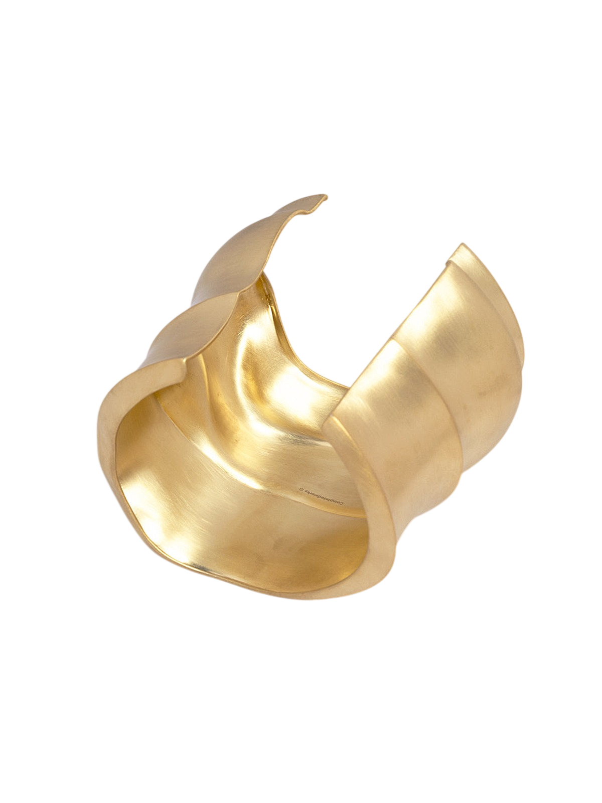 Foreshore - Satin Gold Plated Cuff