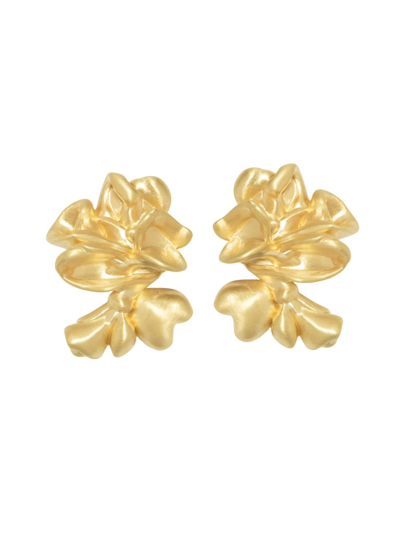 Oversized Splotch Recycled Gold Vermeil Earrings