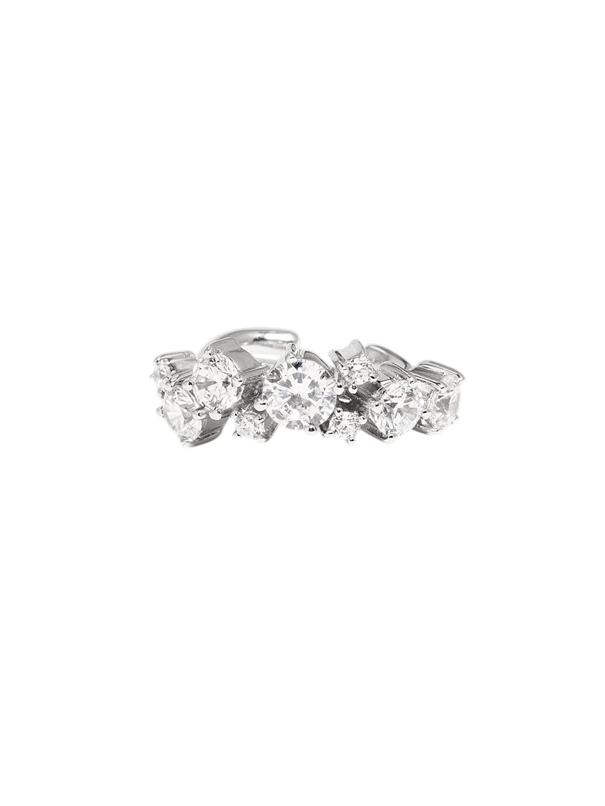 Horizons - Zirconia and Recycled Silver Ear Cuff photo