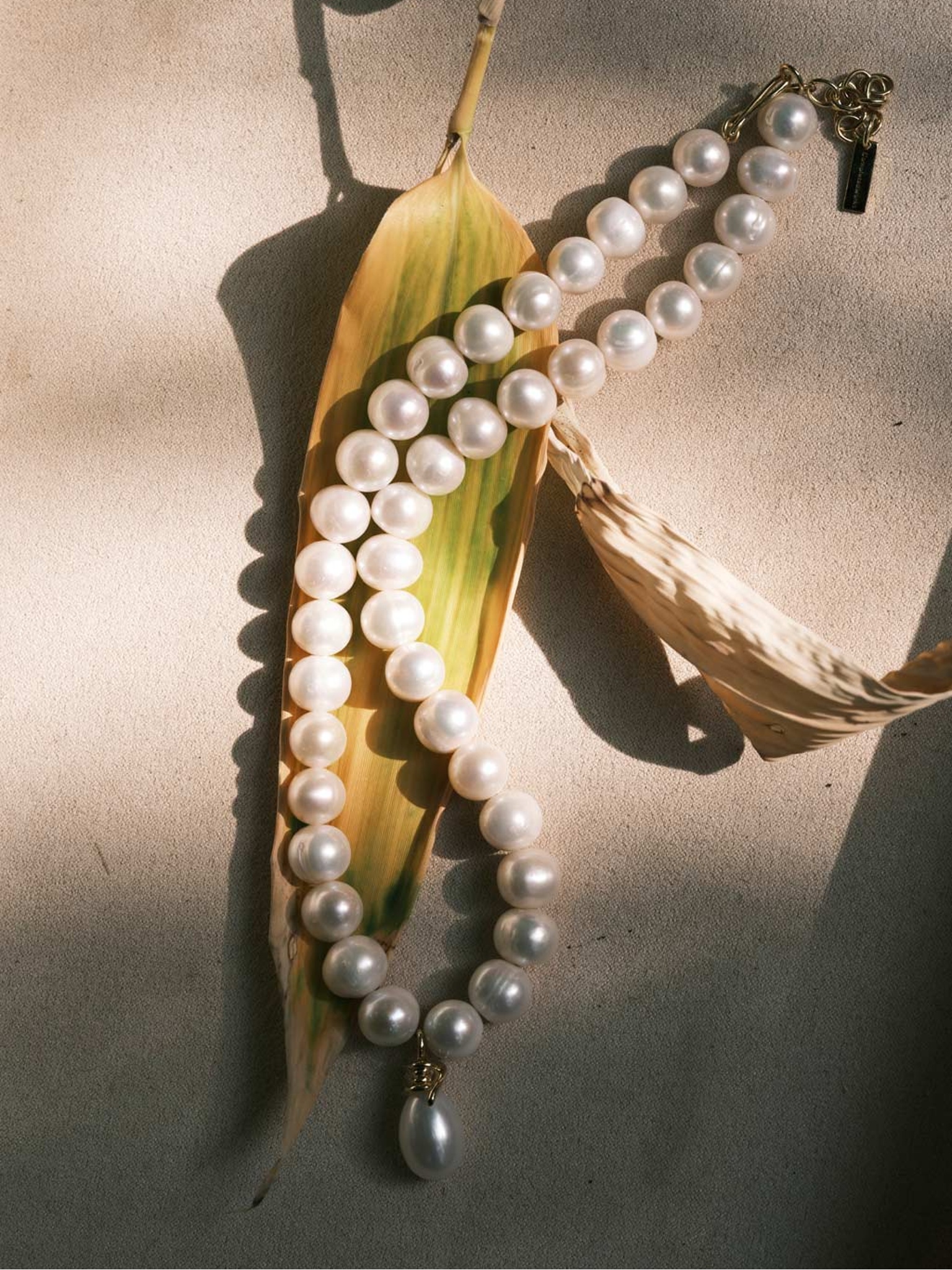 P238 Pearl and Recycled Gold Vermeil Necklace