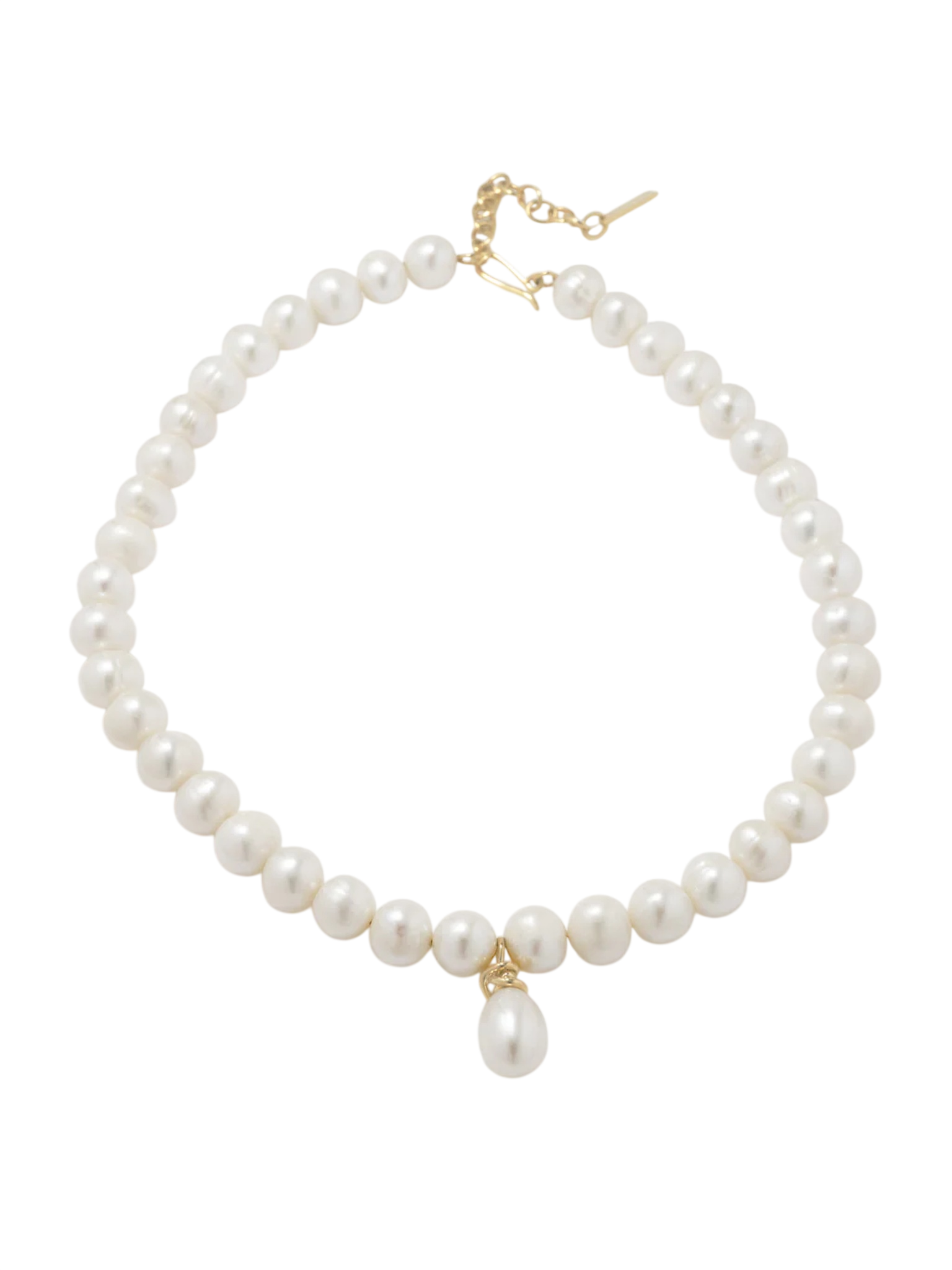 P238 Pearl and Recycled Gold Vermeil Necklace