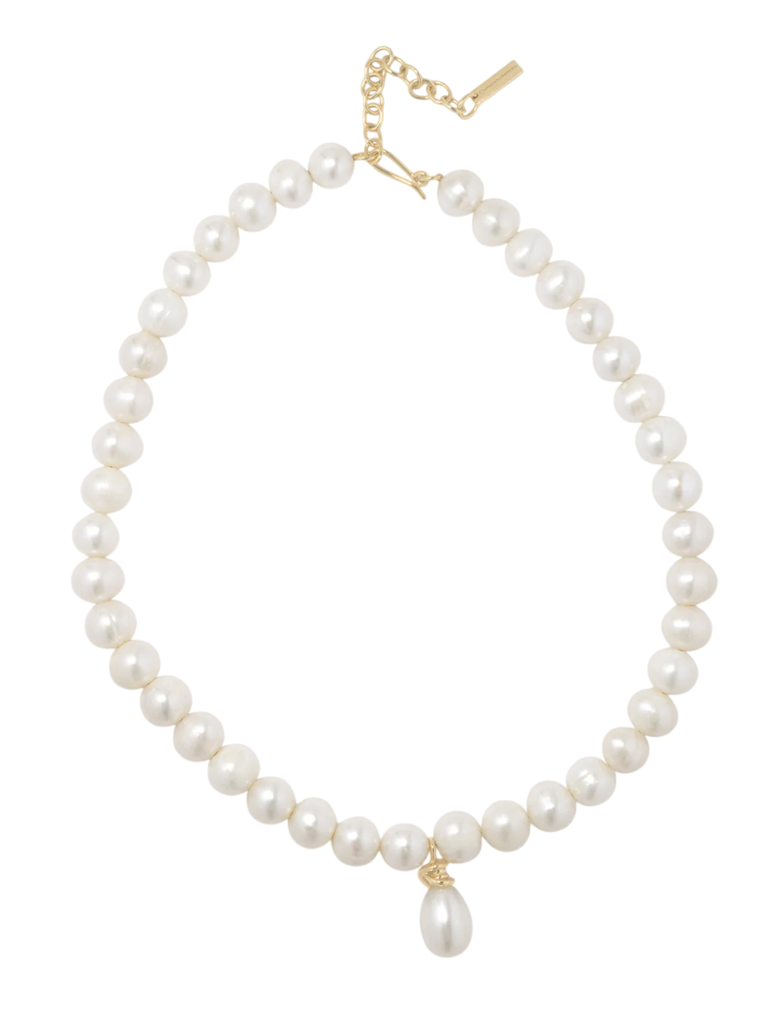 P238 Pearl and Recycled Gold Vermeil Necklace