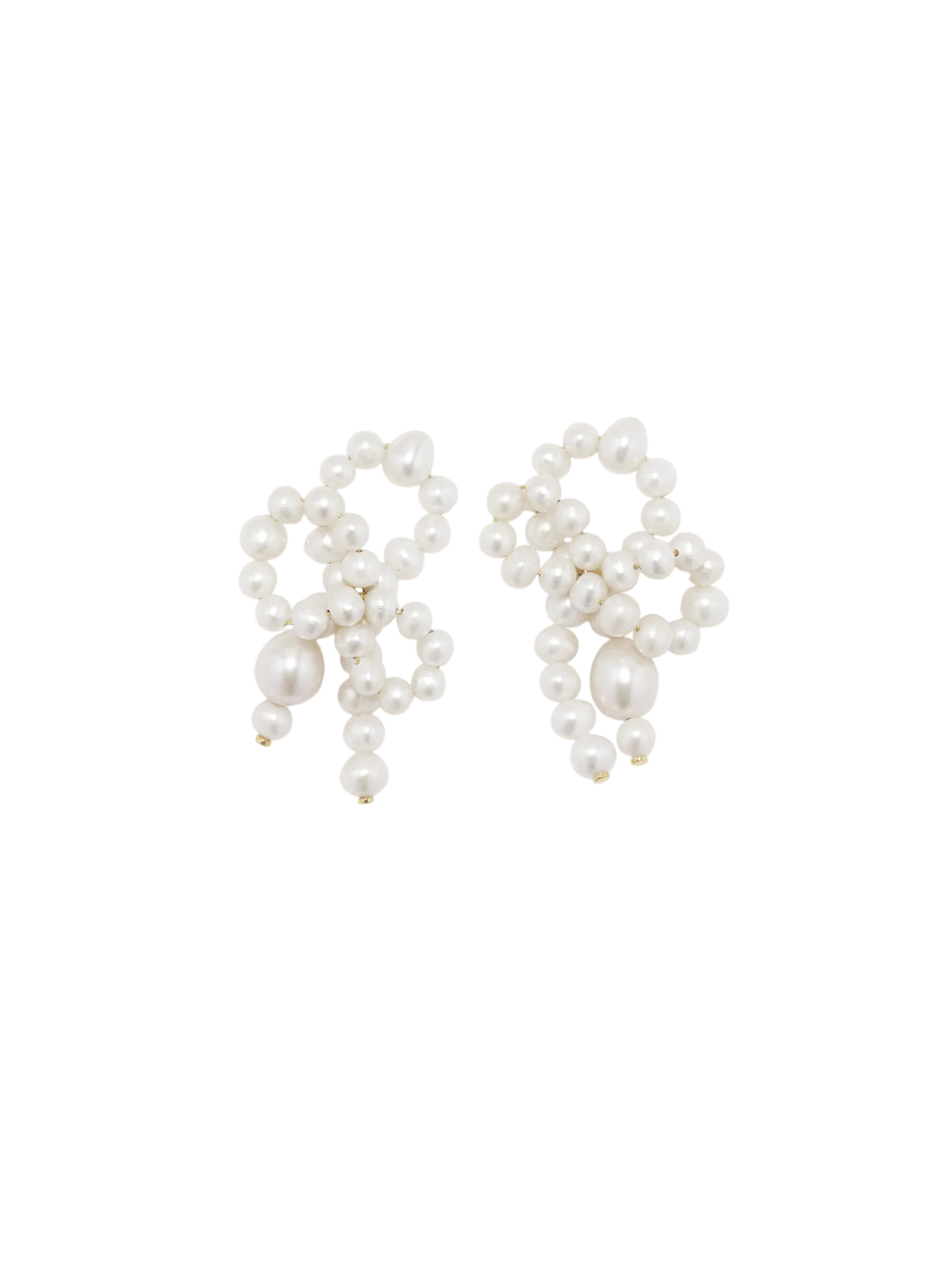 P225 Pearl and Recycled Gold Vermeil Earrings