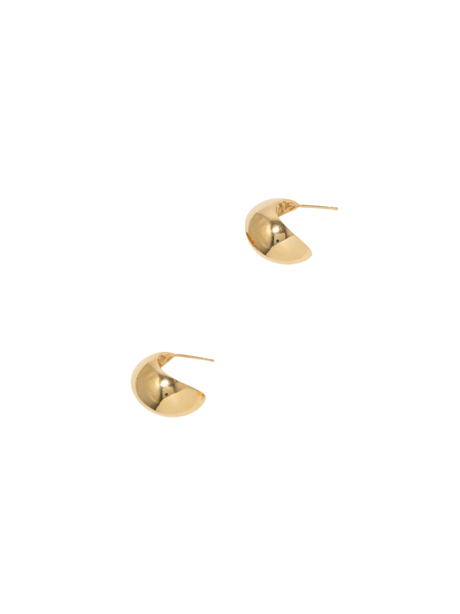 Curve-gold vermeil earrings