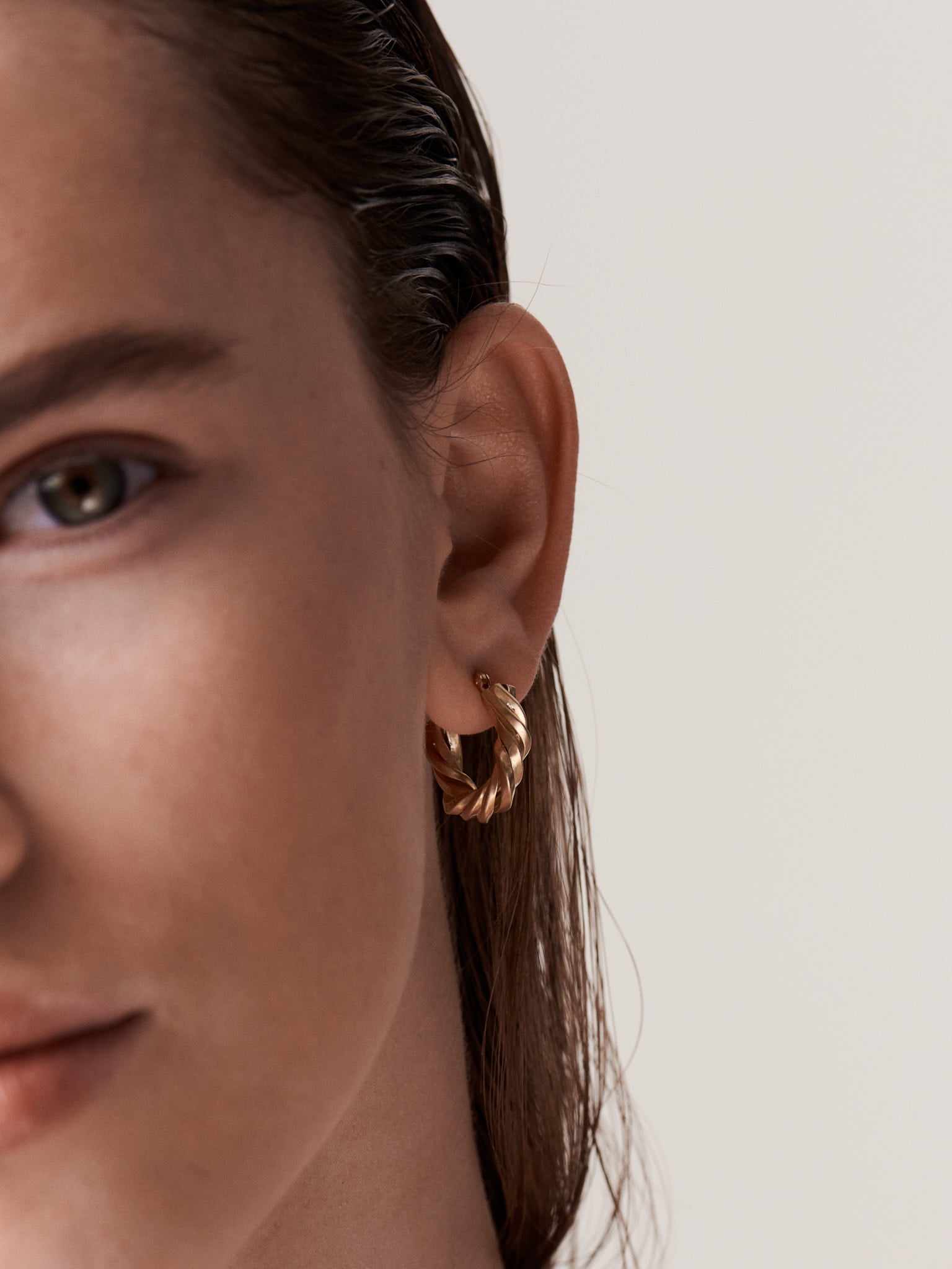 Deep state hoop earrings photo