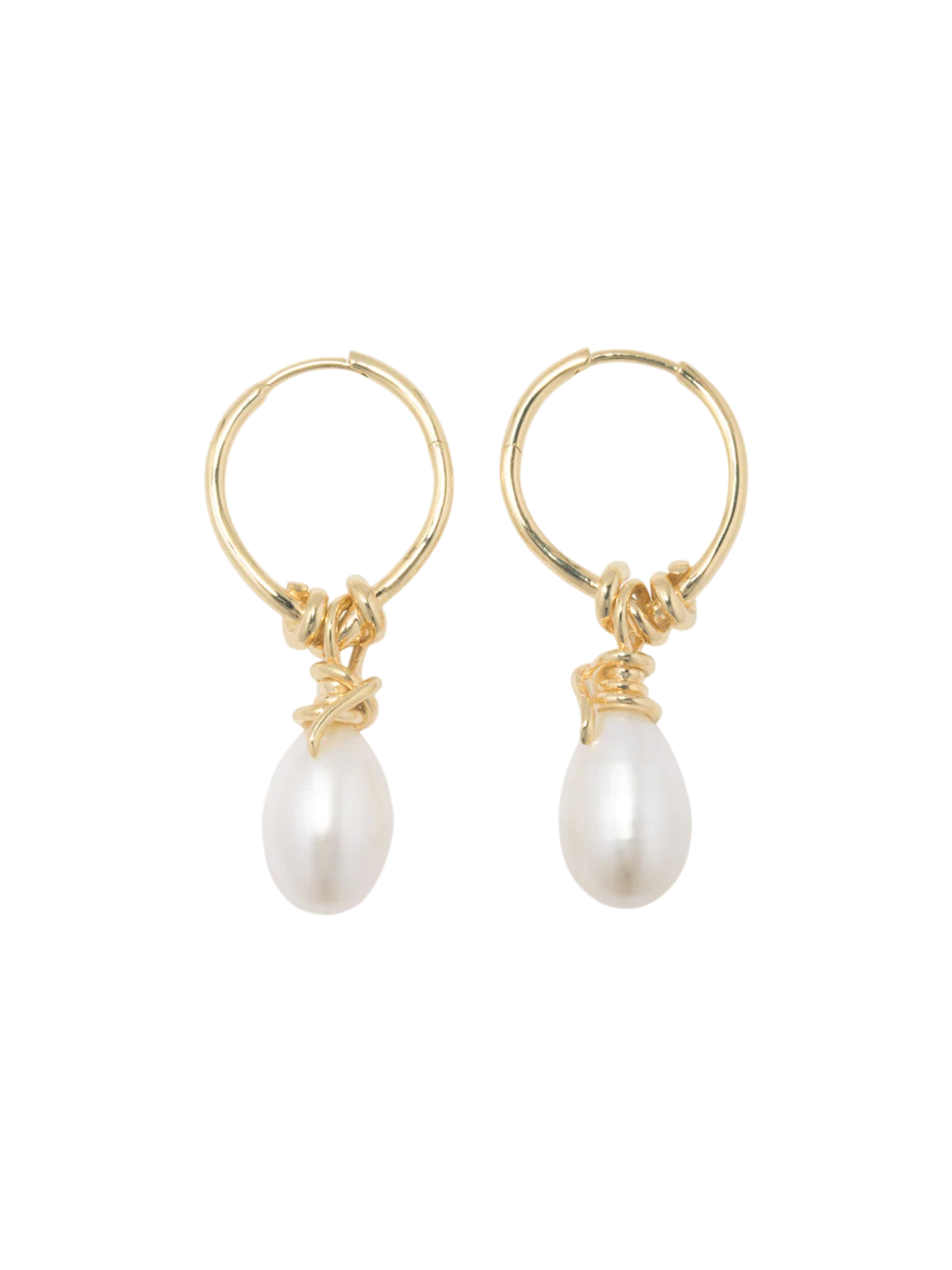 P237 Pearl and Recycled Gold Vermeil Earrings