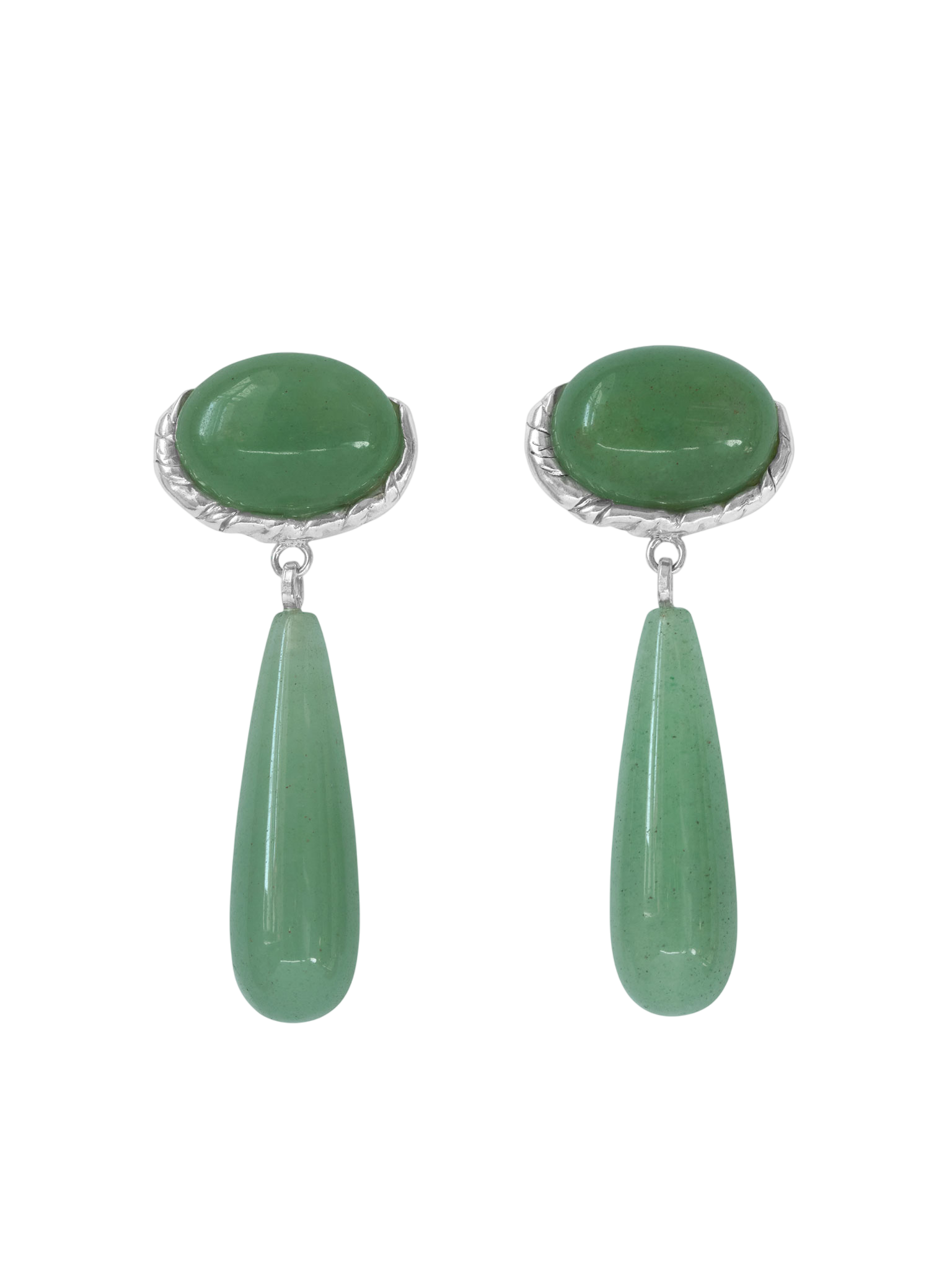 Embleme grande aventurine earrings