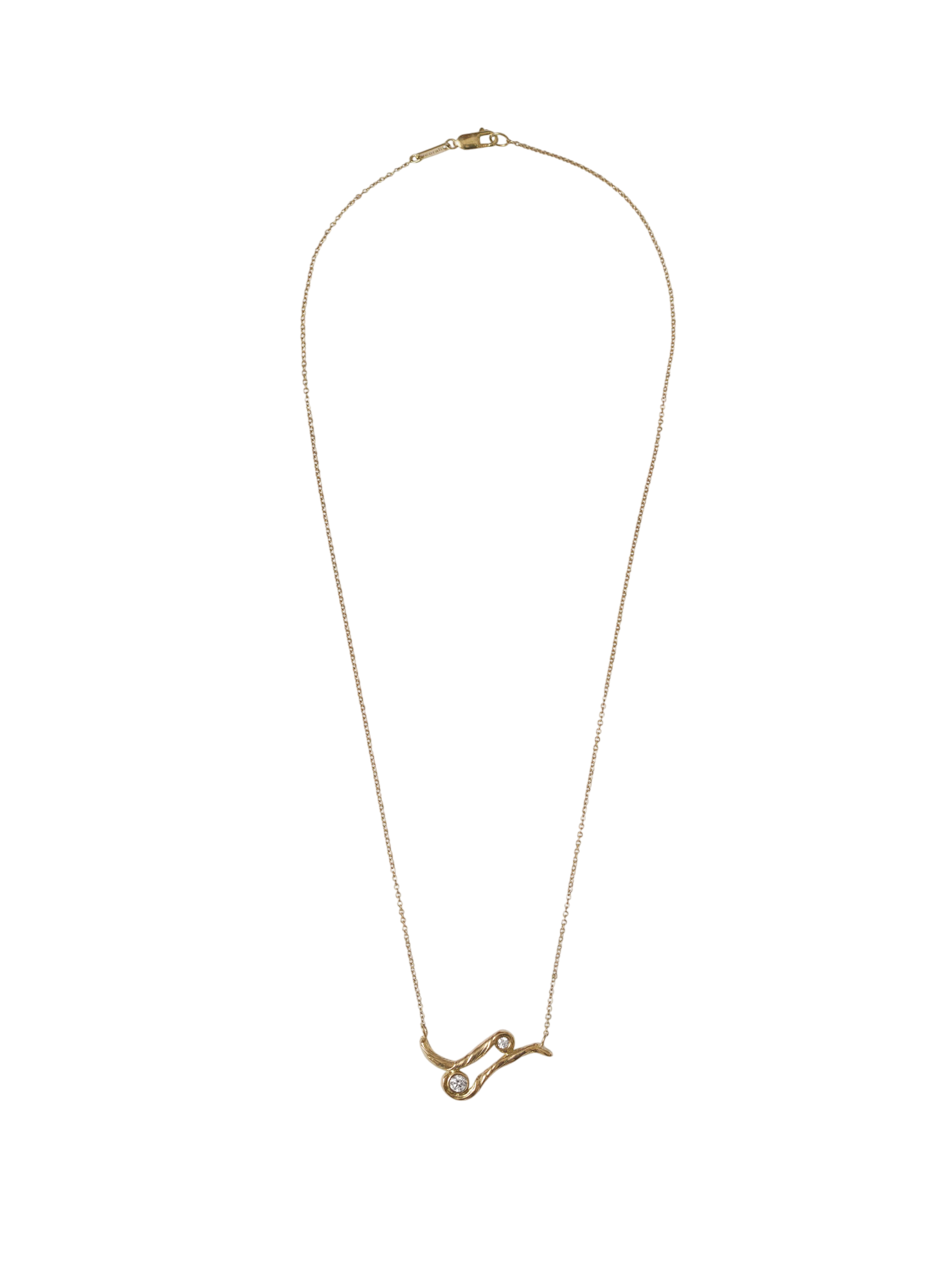 Node diamond necklace
