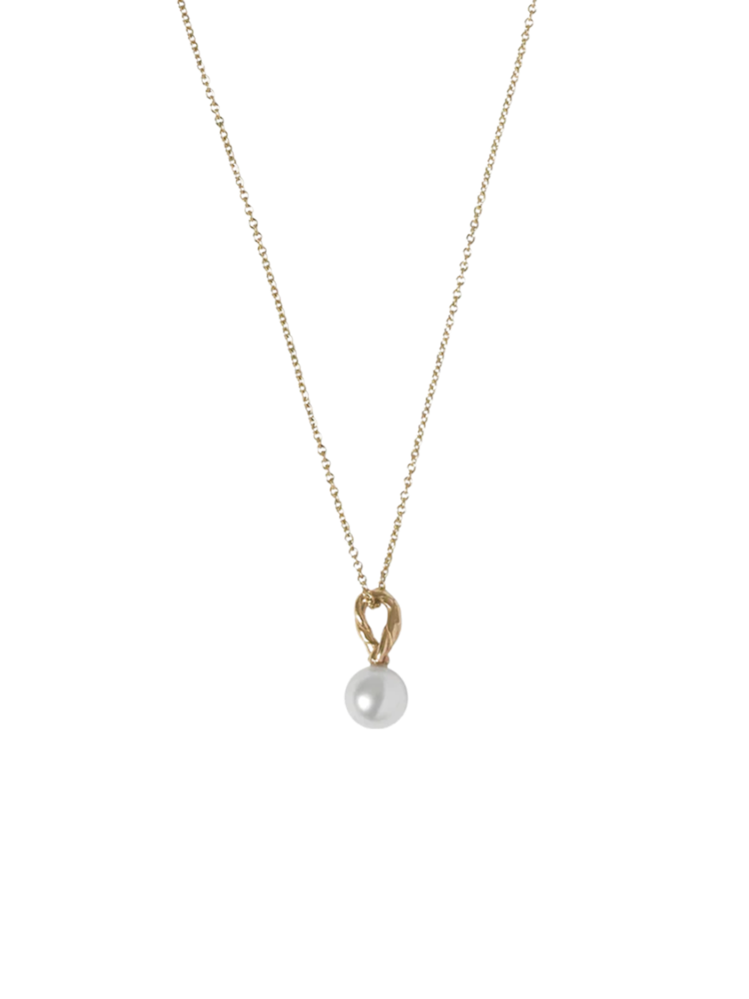 Loop pearl necklace