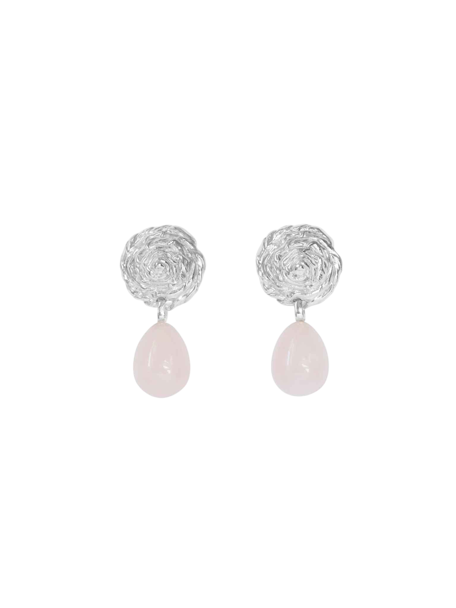 Breton blush earrings