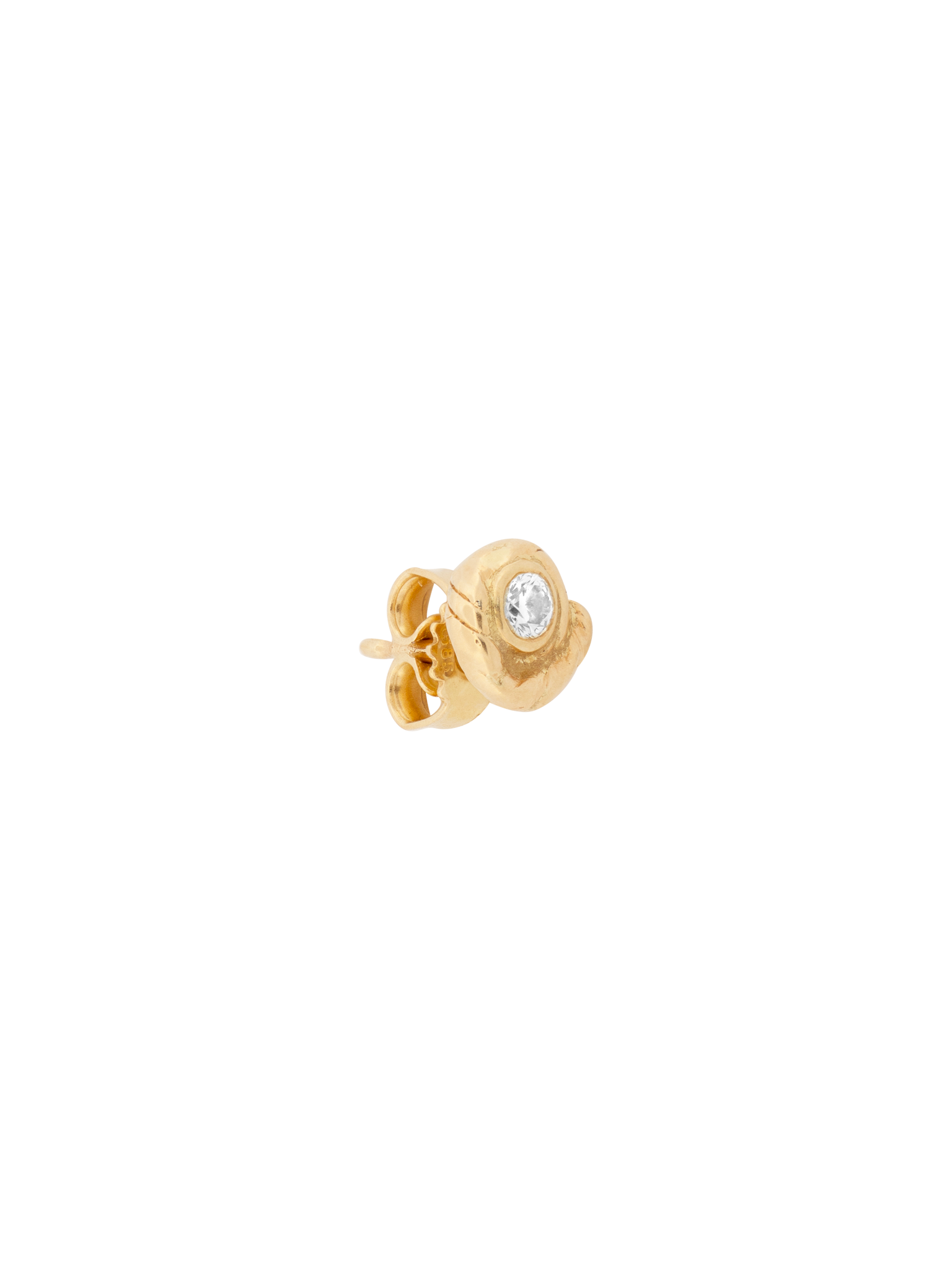 Fern diamond earring