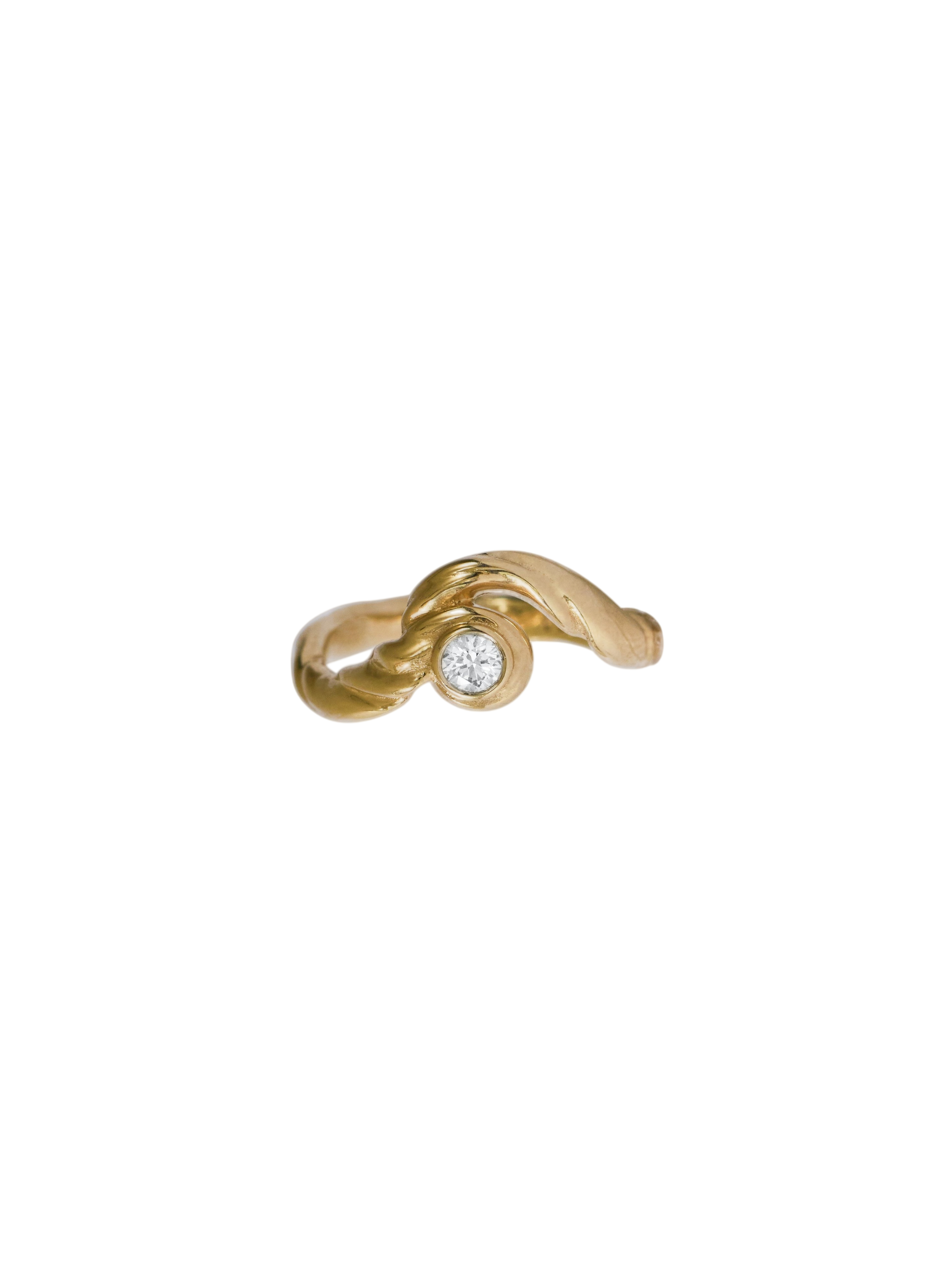 Petite Cloud Diamond Ring photo