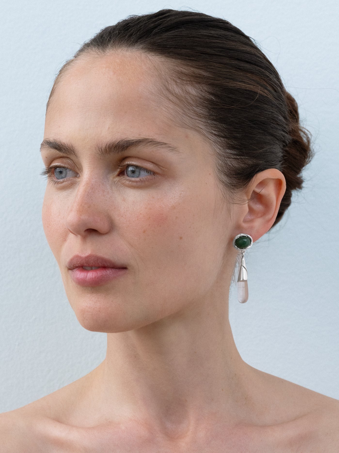 Kamma Jade Crystal Earrings