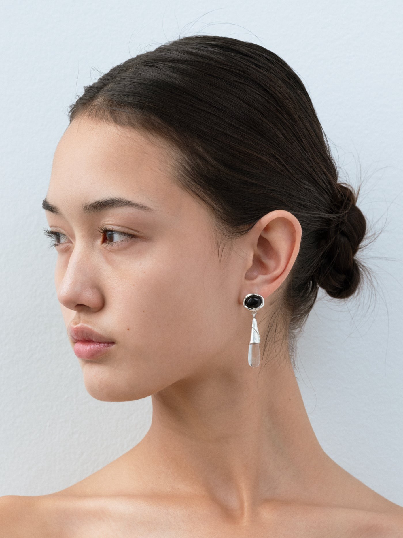 Kamma Onyx Crystal Earrings