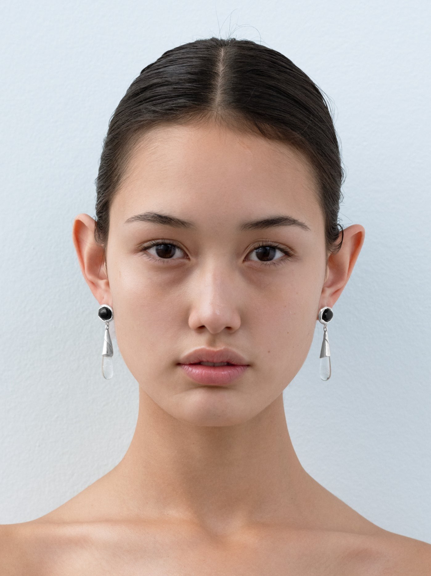 Kamma Onyx Crystal Earrings