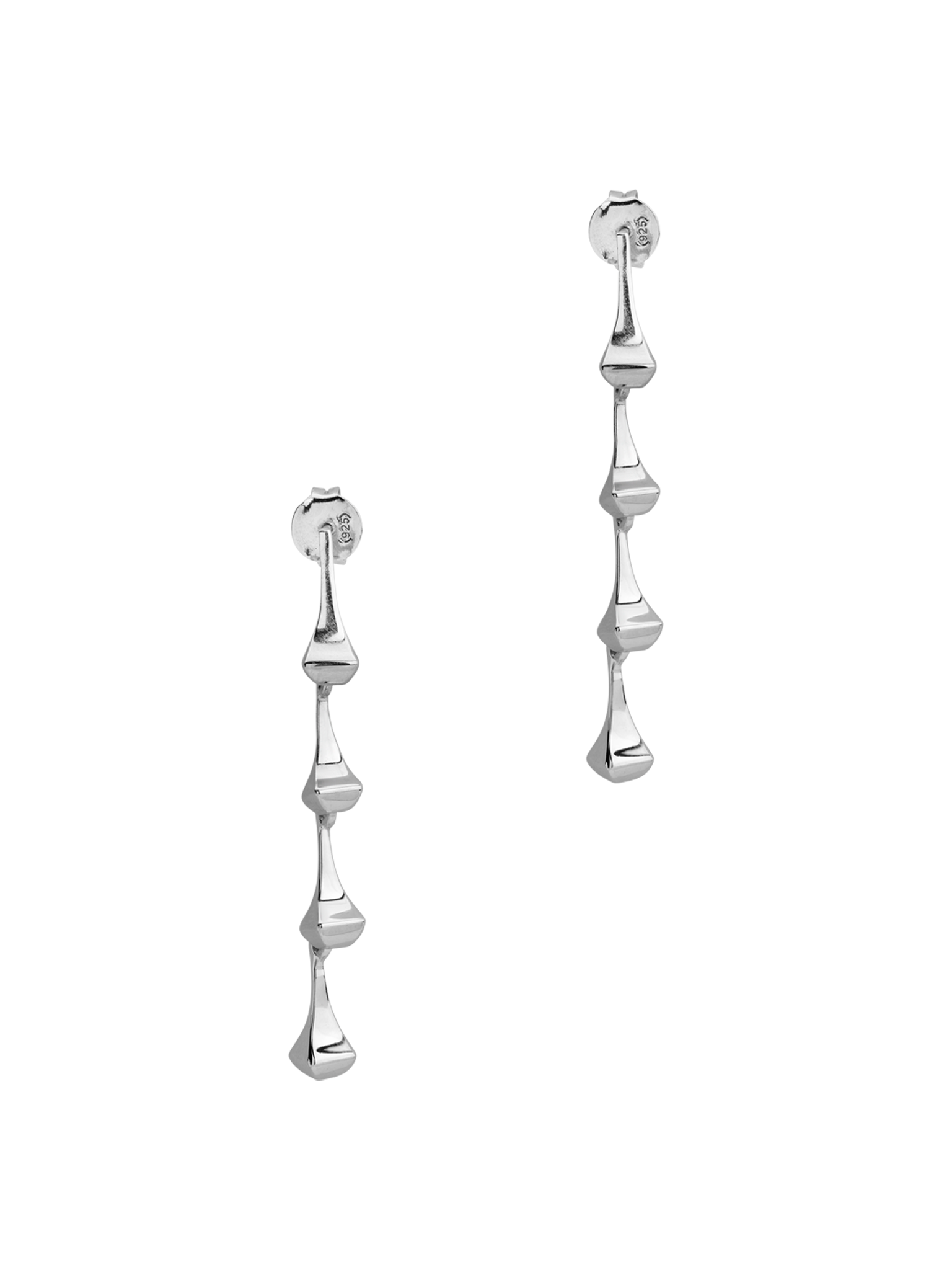 Amazon drop earrings silver