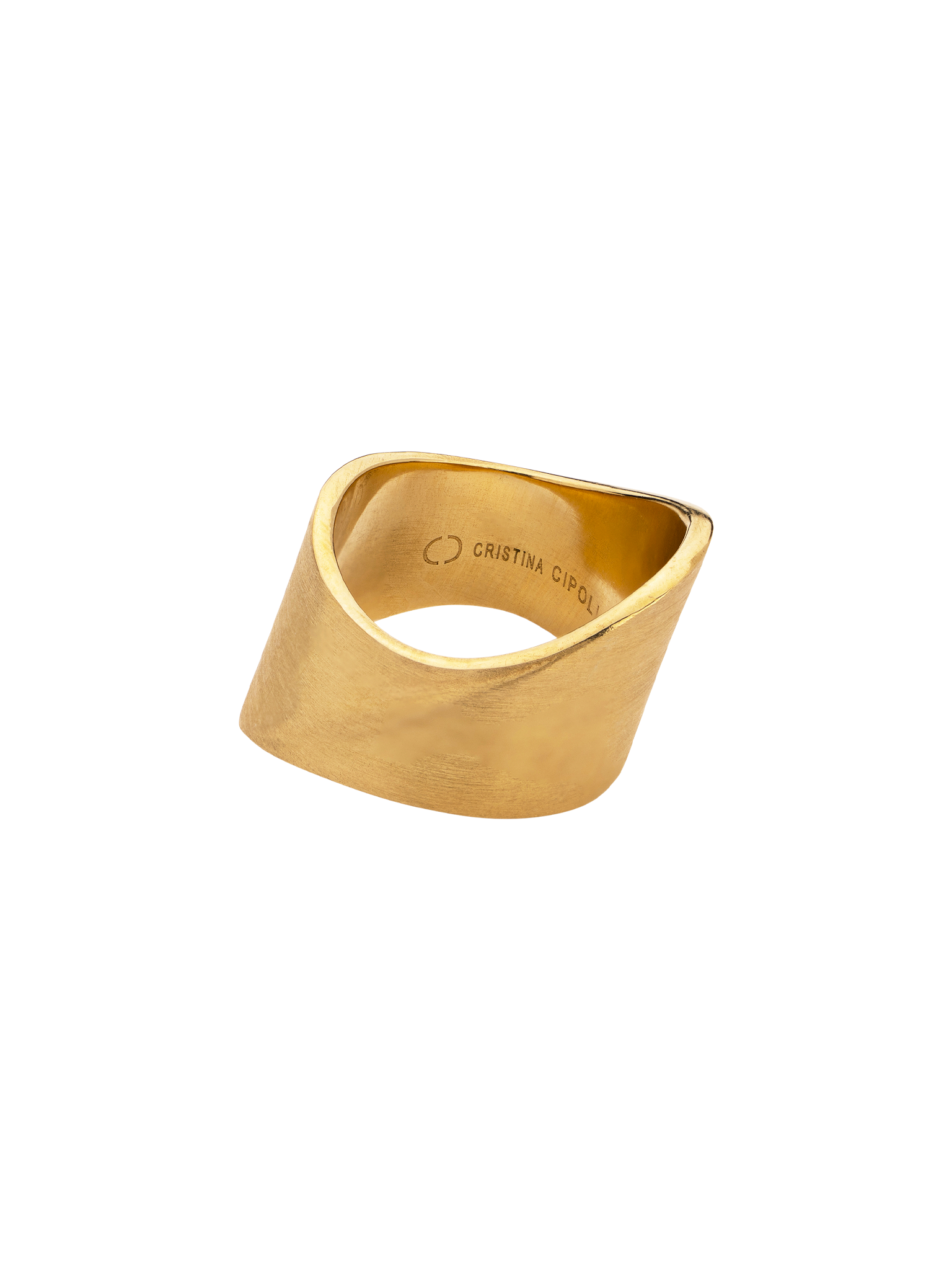 Sharch solid ring gold by Cristina Cipolli Jewellery | Finematter