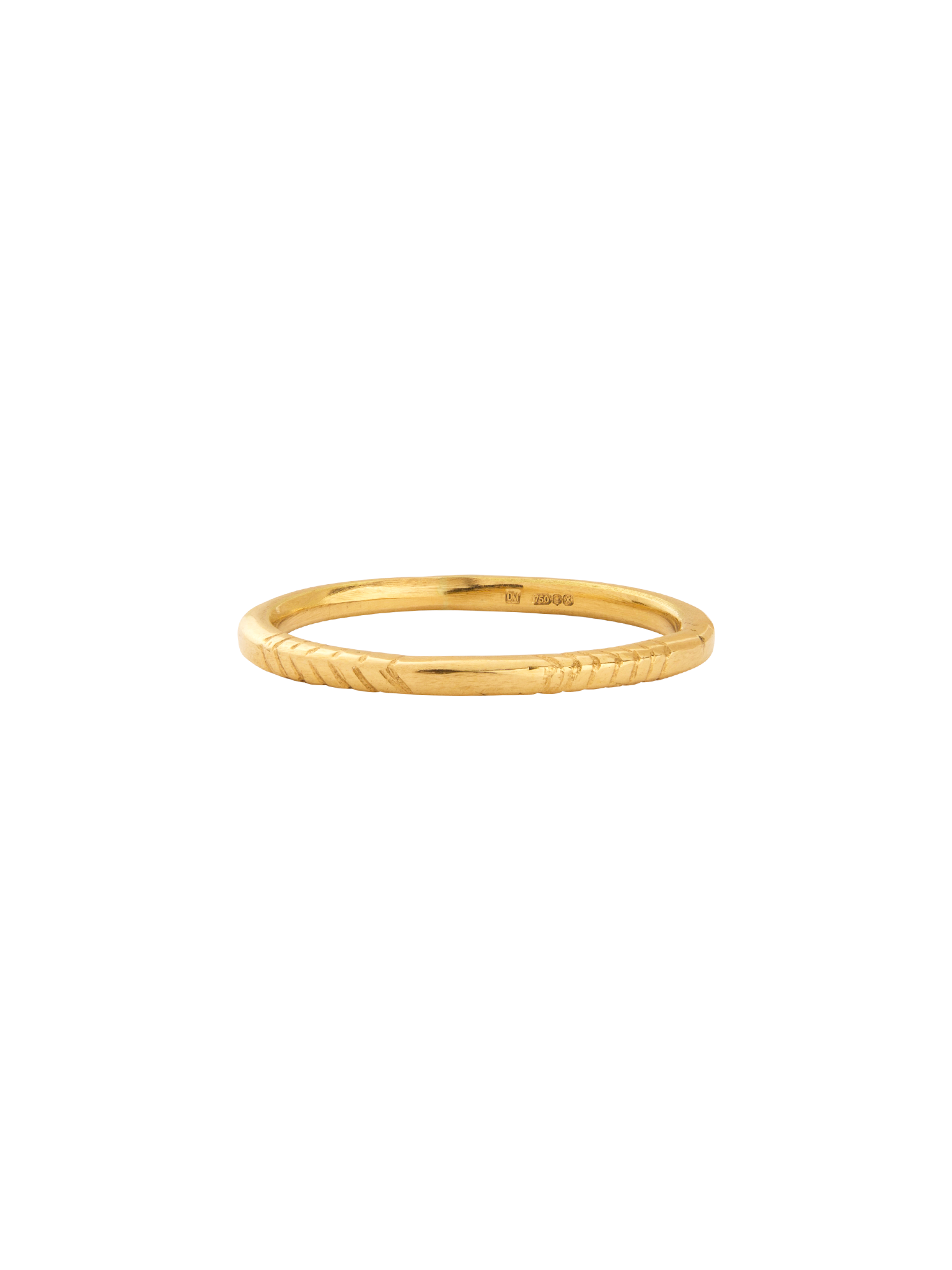 18kt yellow gold twine ring