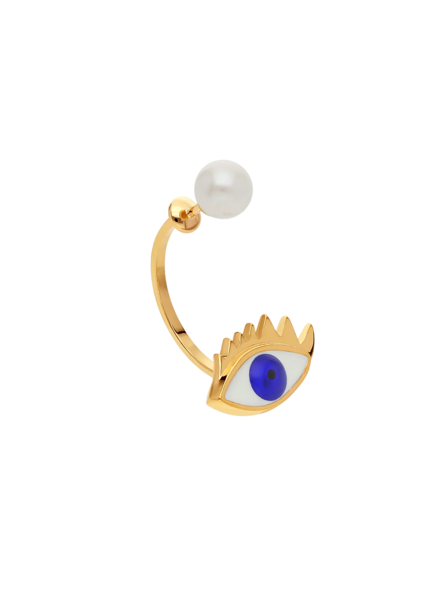 Eye piercing earring