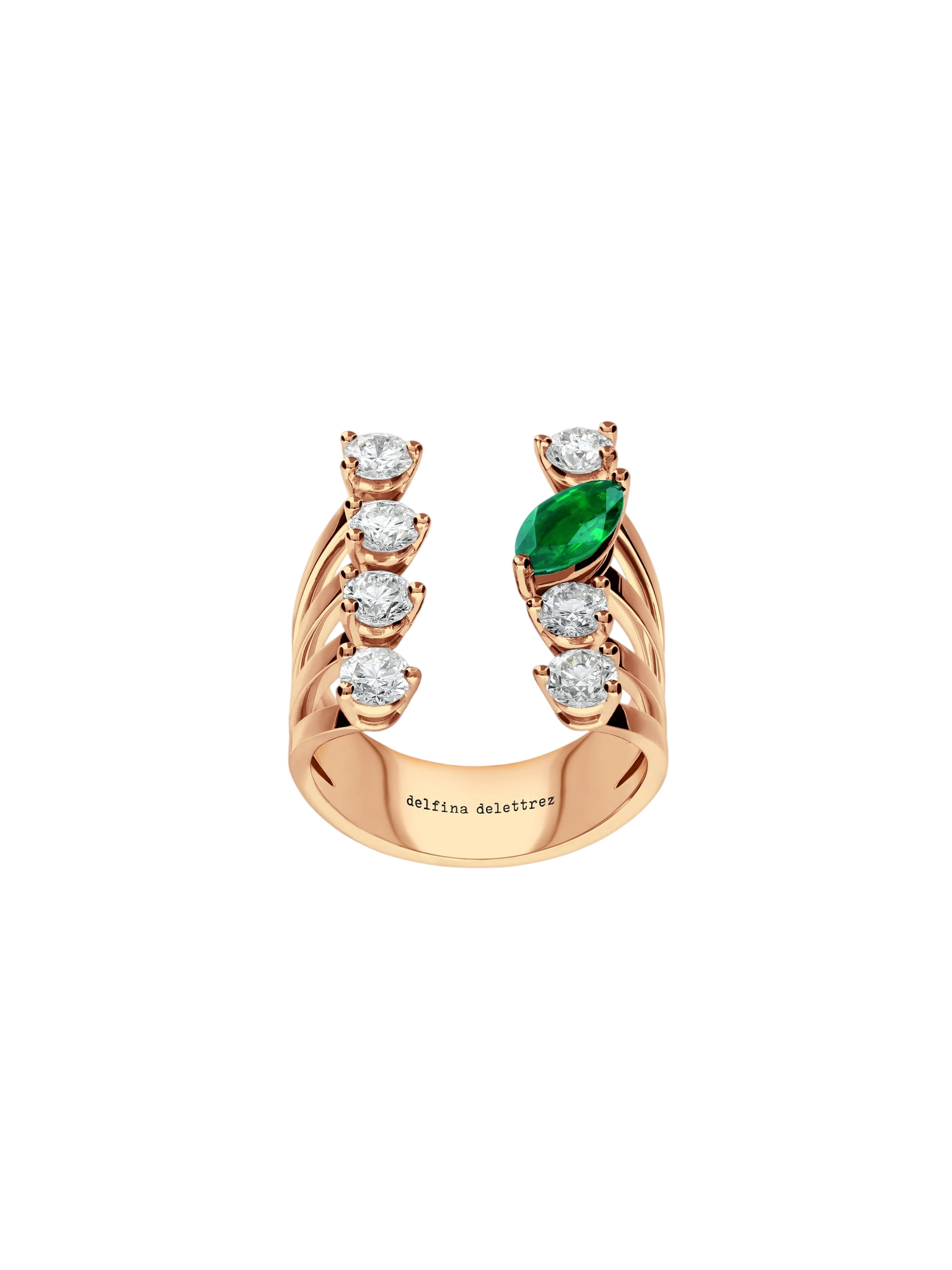 Emerald Dots Ring
