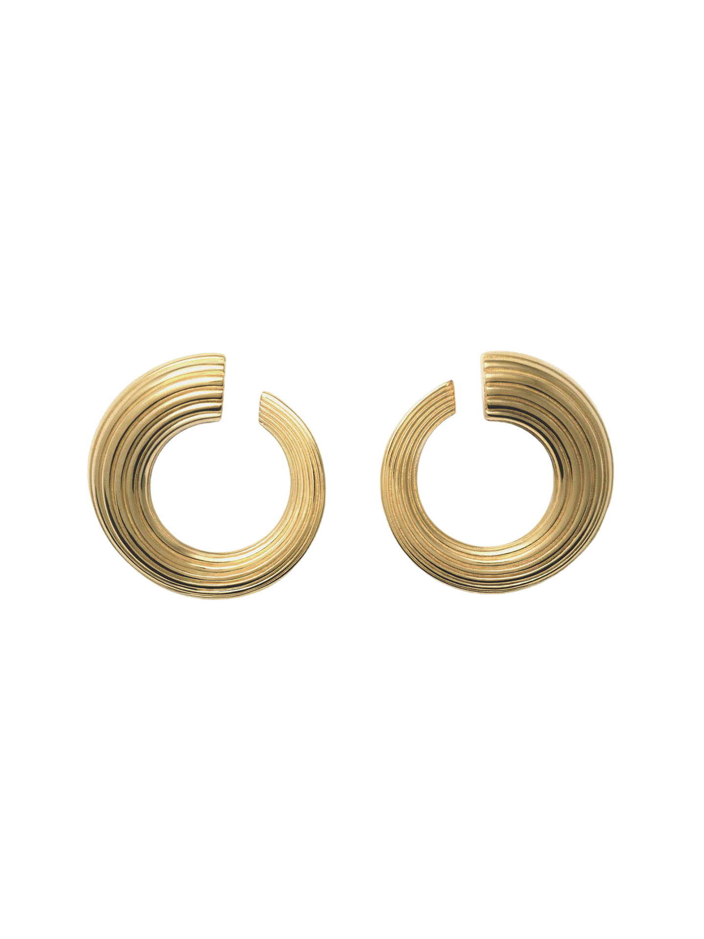 Croissance illimitée earrings - gold vermeil