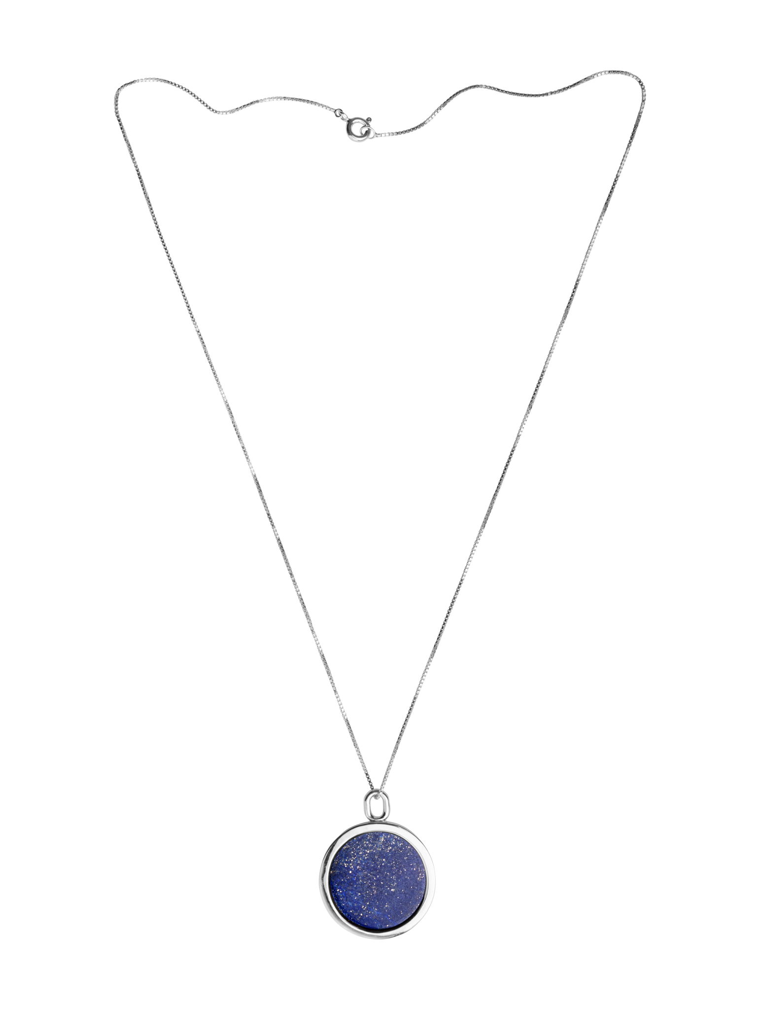 Nouveau réalisme necklace - lapis lazuli & sterling silver