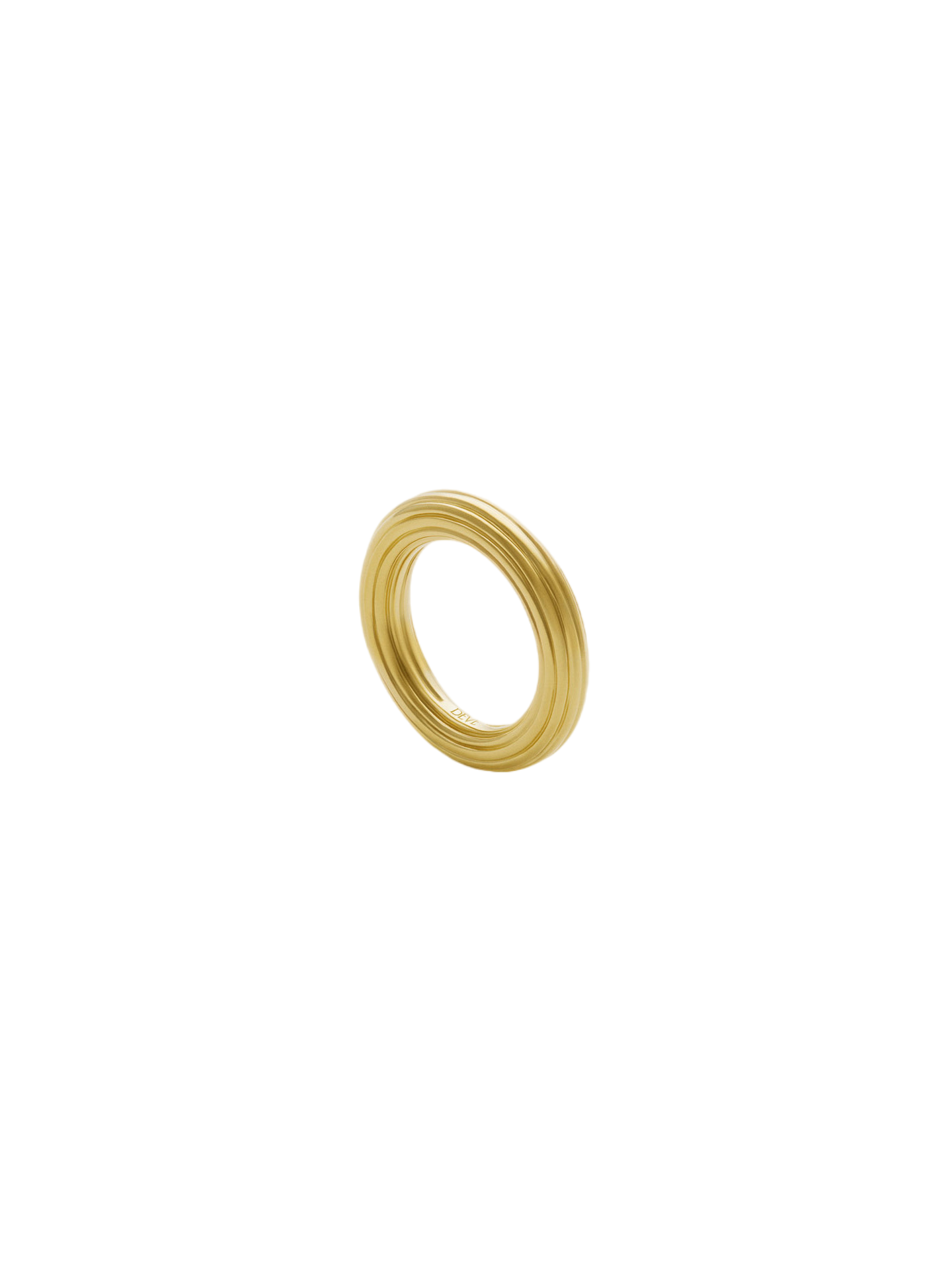 Ondulations ring - gold vermeil