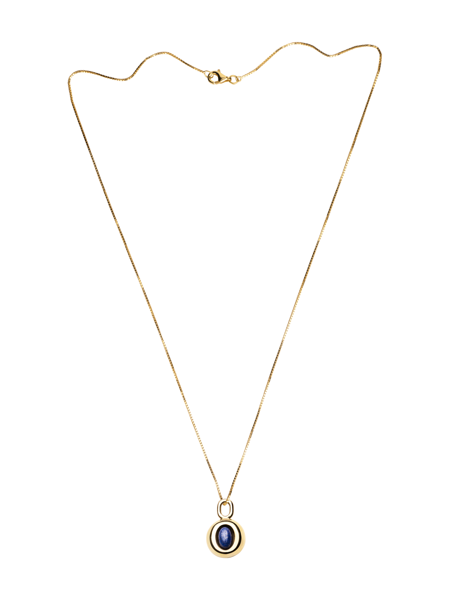 18 albion mews necklace - lapis lazuli & gold vermeil